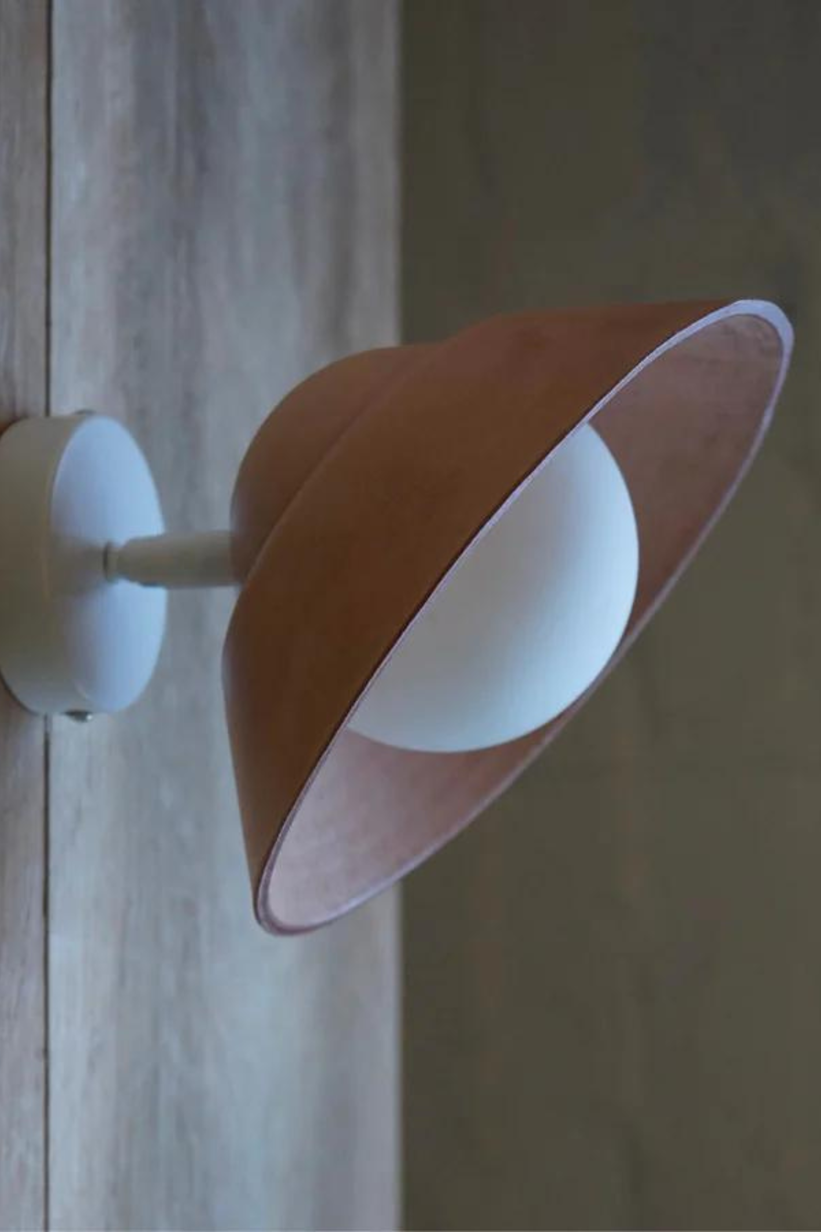 Leather Wall Step Sconce | Natural | Imprint House