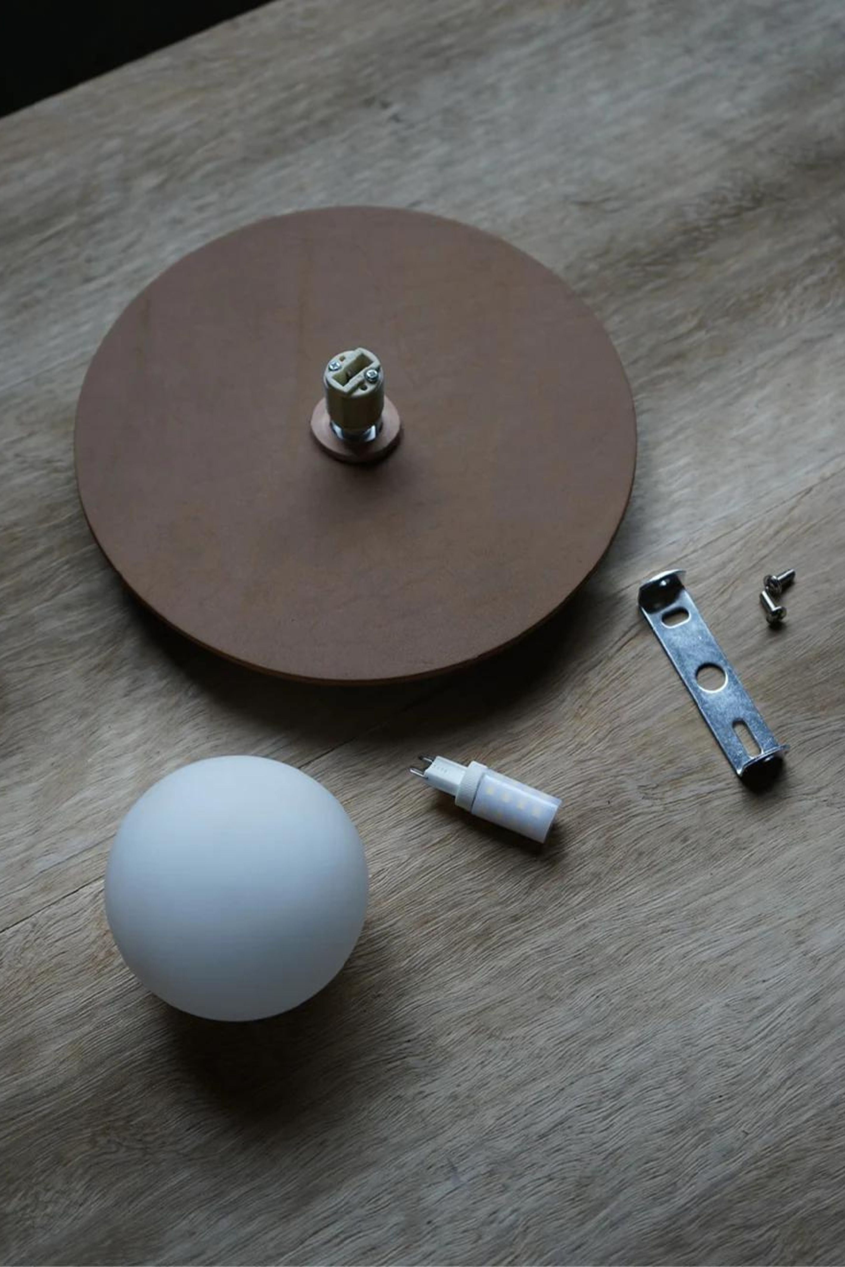 LEATHER DISC SCONCE | Terracotta | Imprint House