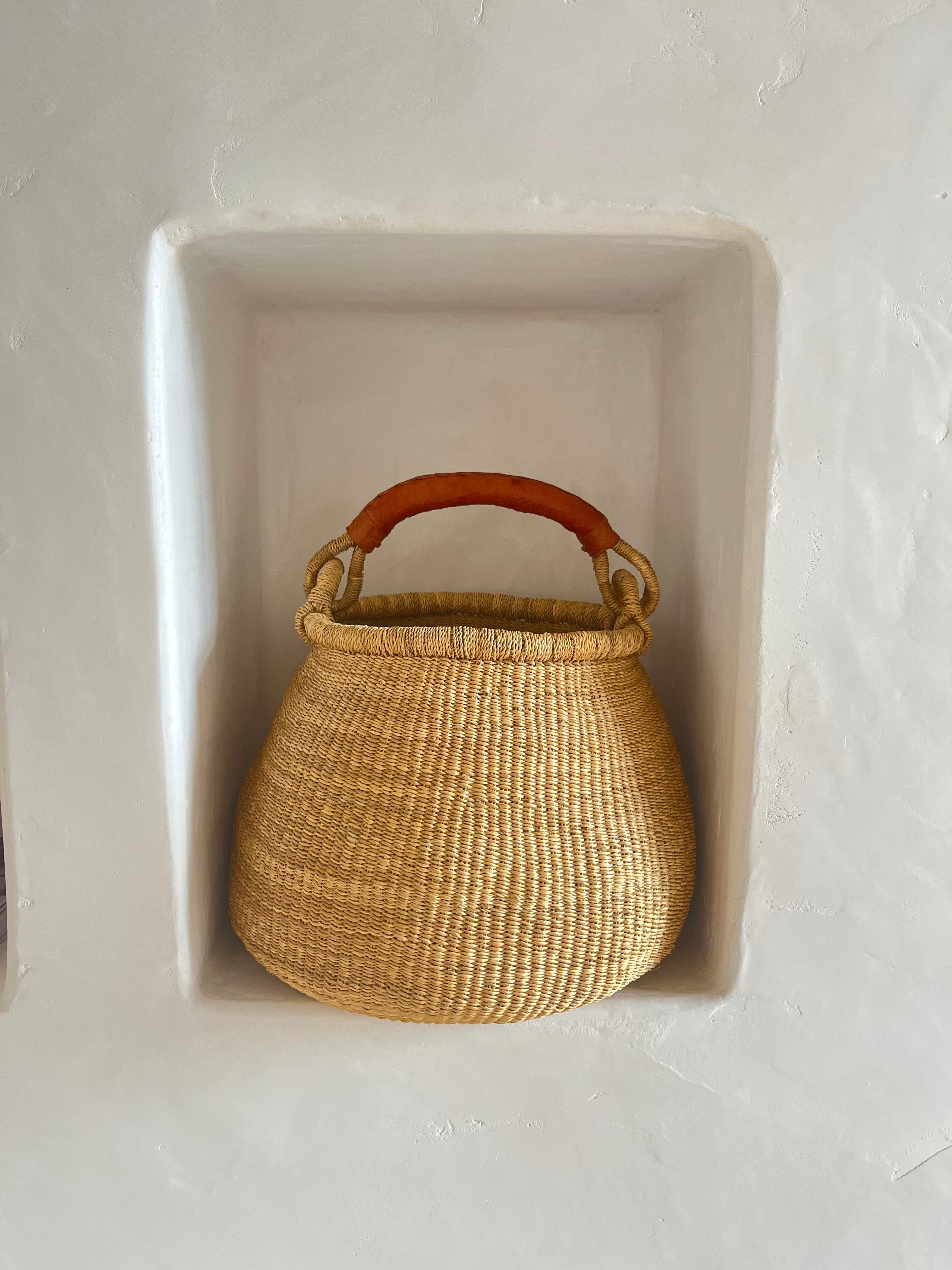 BELL ELEPHANT GRASS BASKET