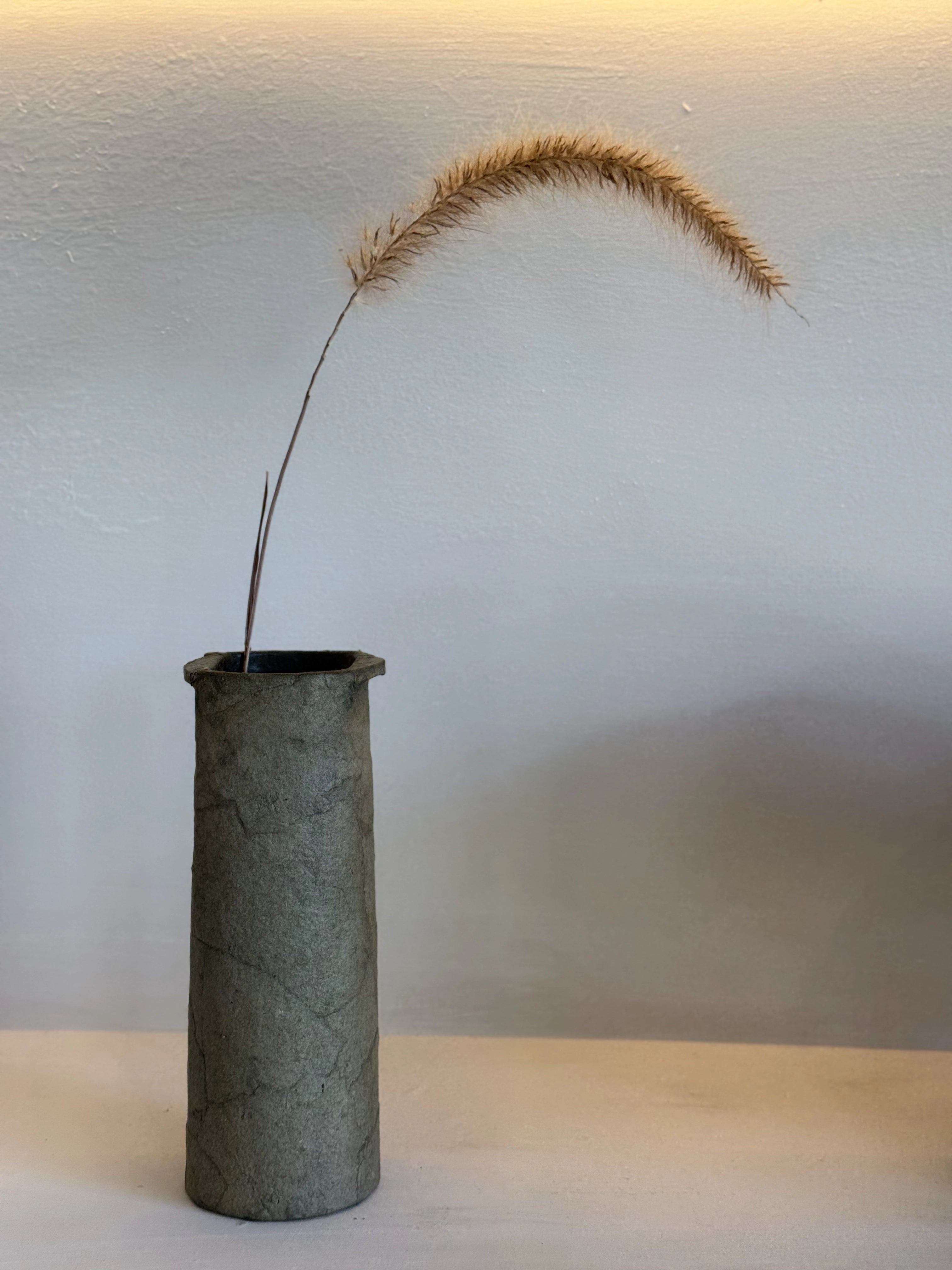 Zero Waste Cylinder Vase – Burnt Olive