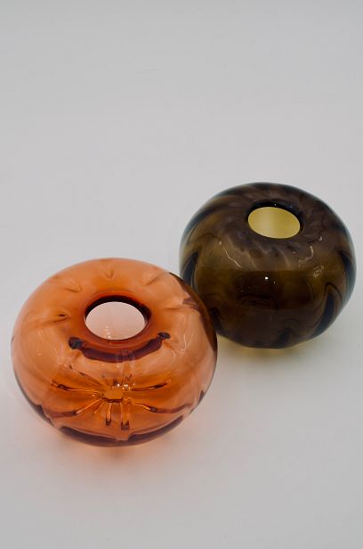 Short Echora Hand Blown Glass Vase