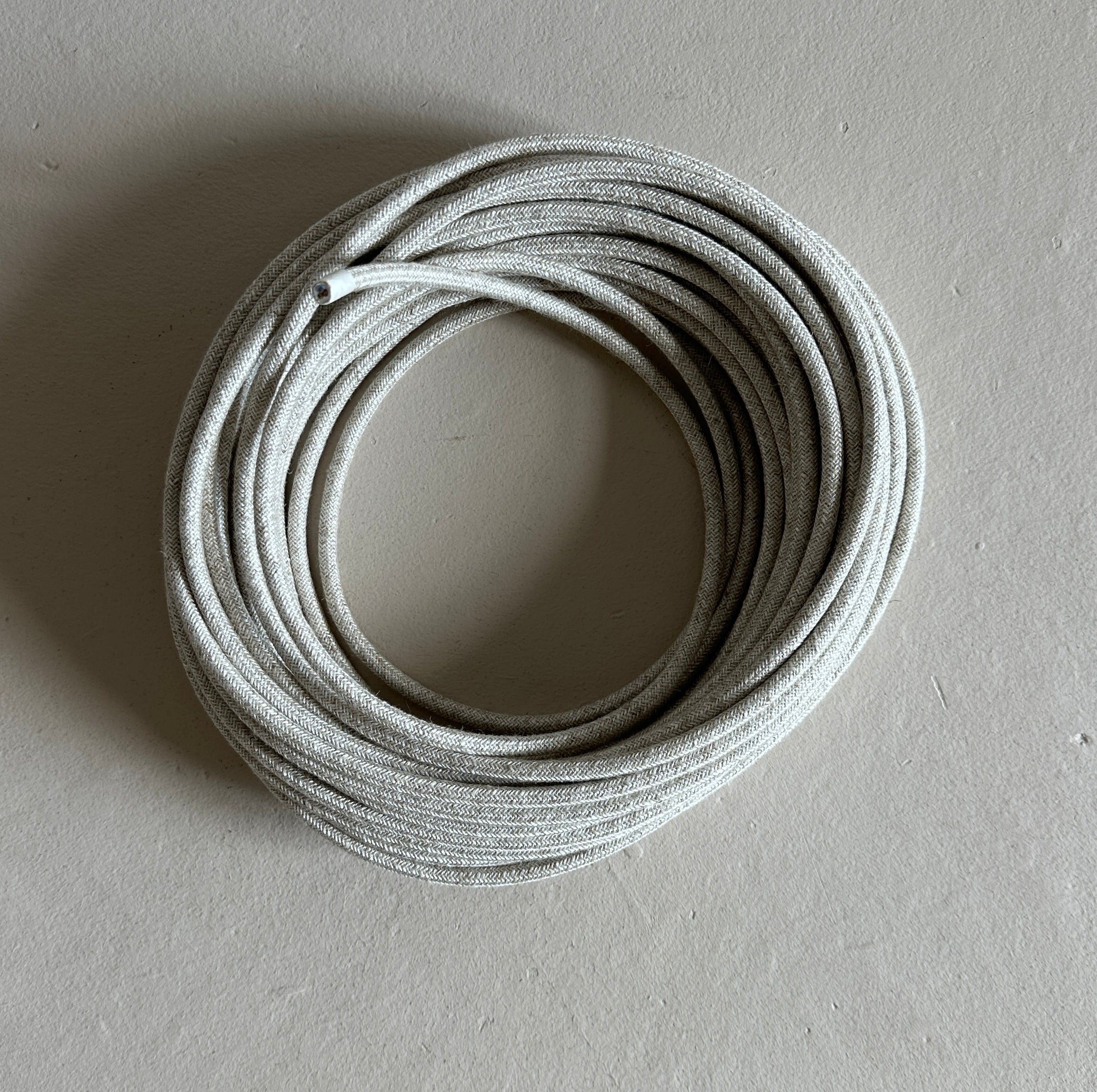 Linen Braided Cable in Beige - Narrow - 0