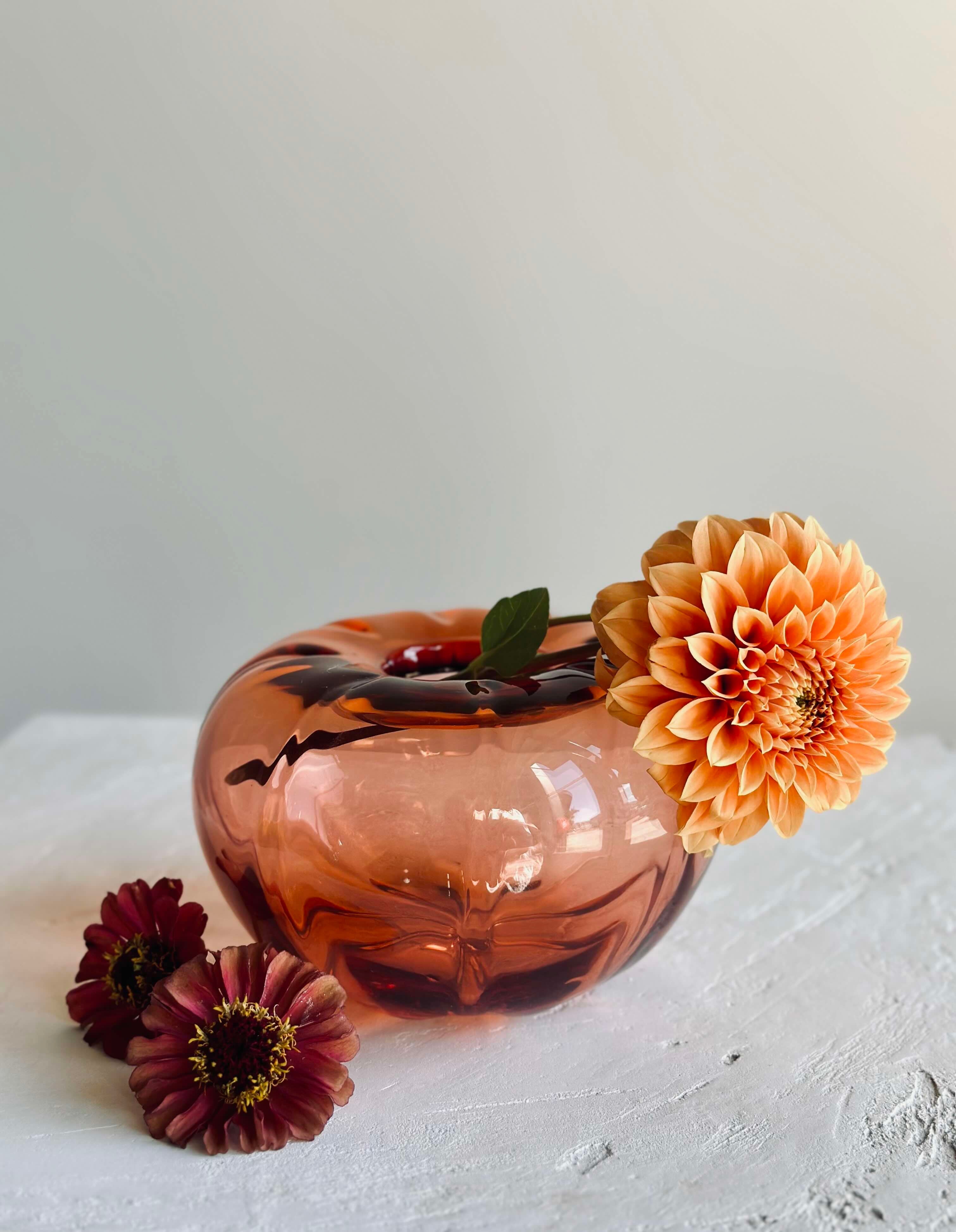 Short Echora Hand Blown Glass Vase