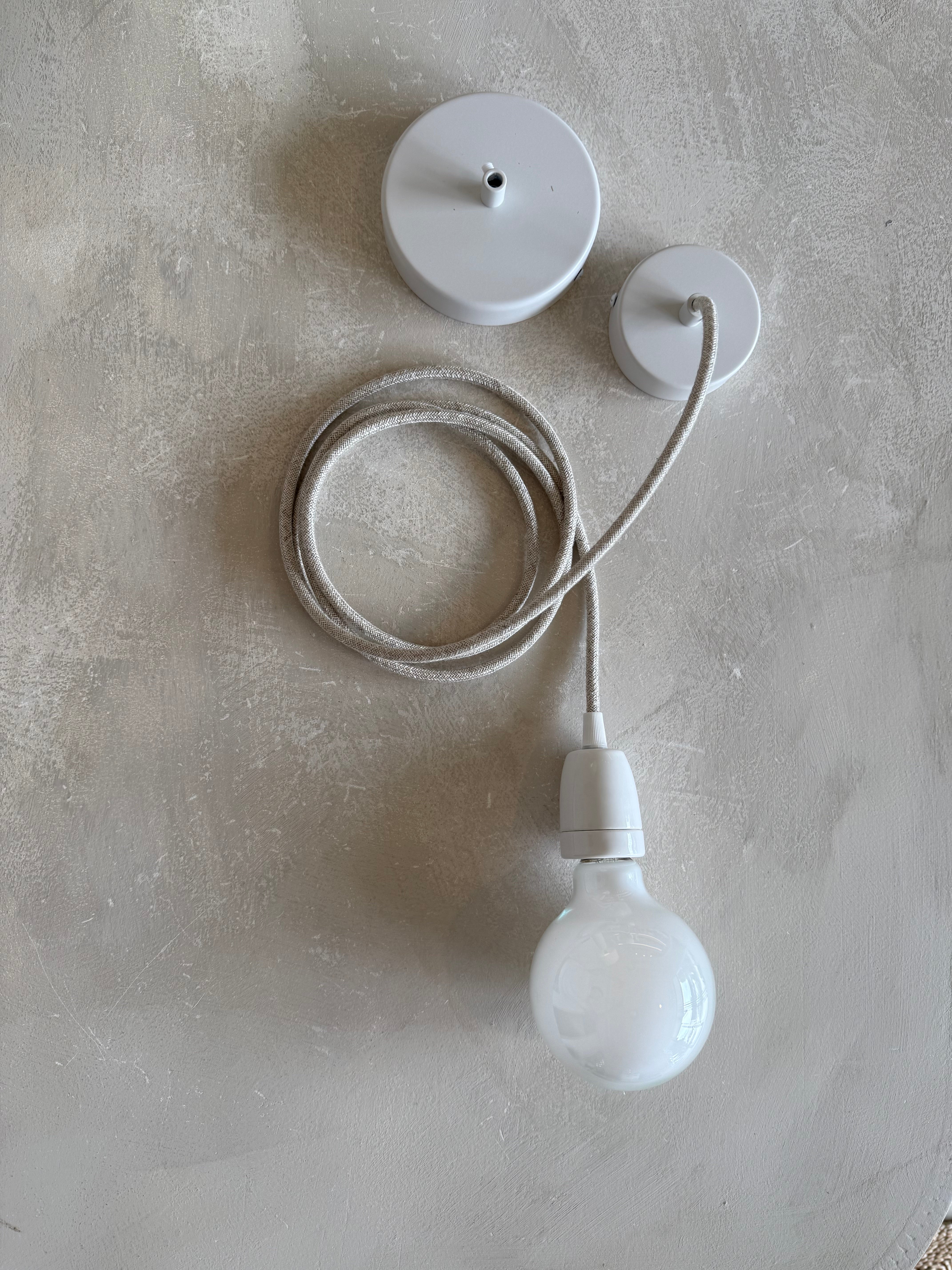 Pendant Lighting Cable Kit - with 80mm Ceiling Canopy