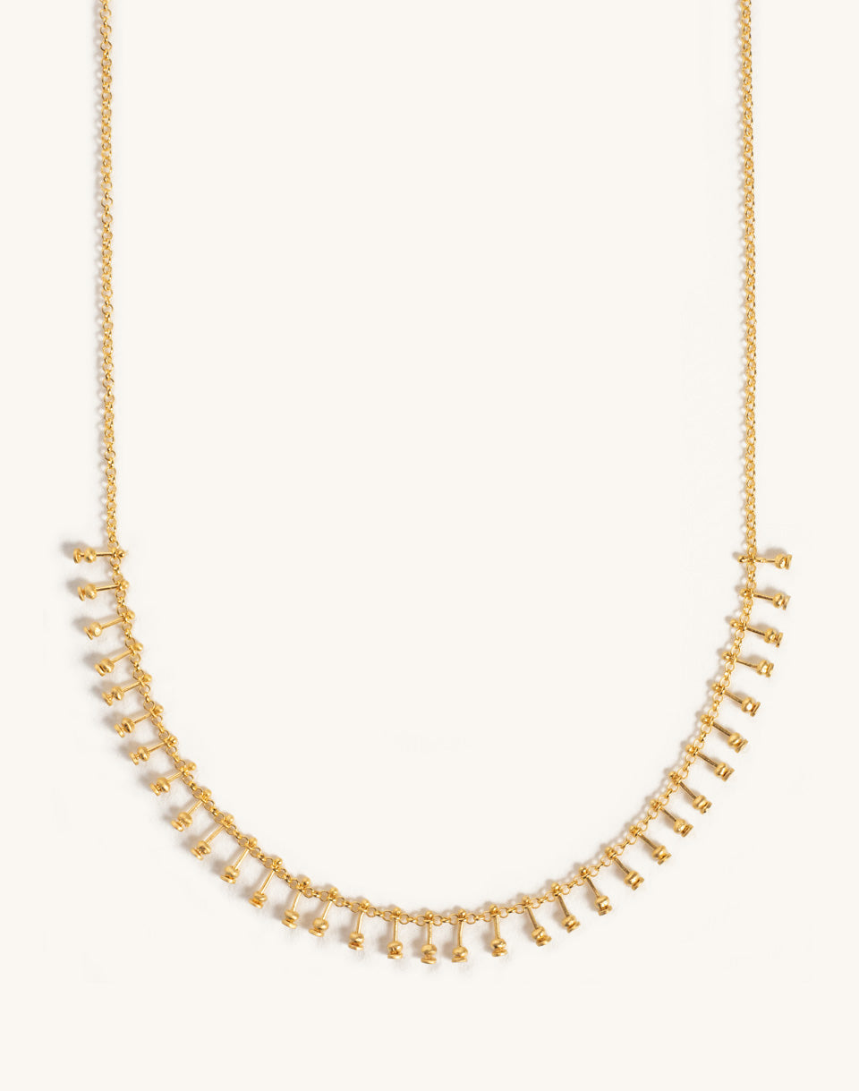 SITĀRĀ NECKLACE - Gold Bead Detail | Imprint House
