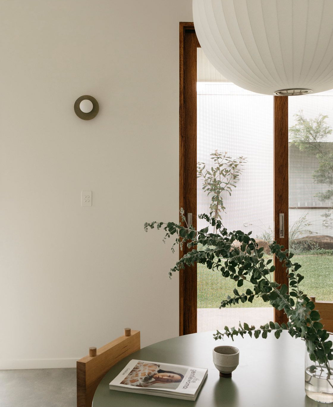 Lume Ceramic Wall Light - Olive
