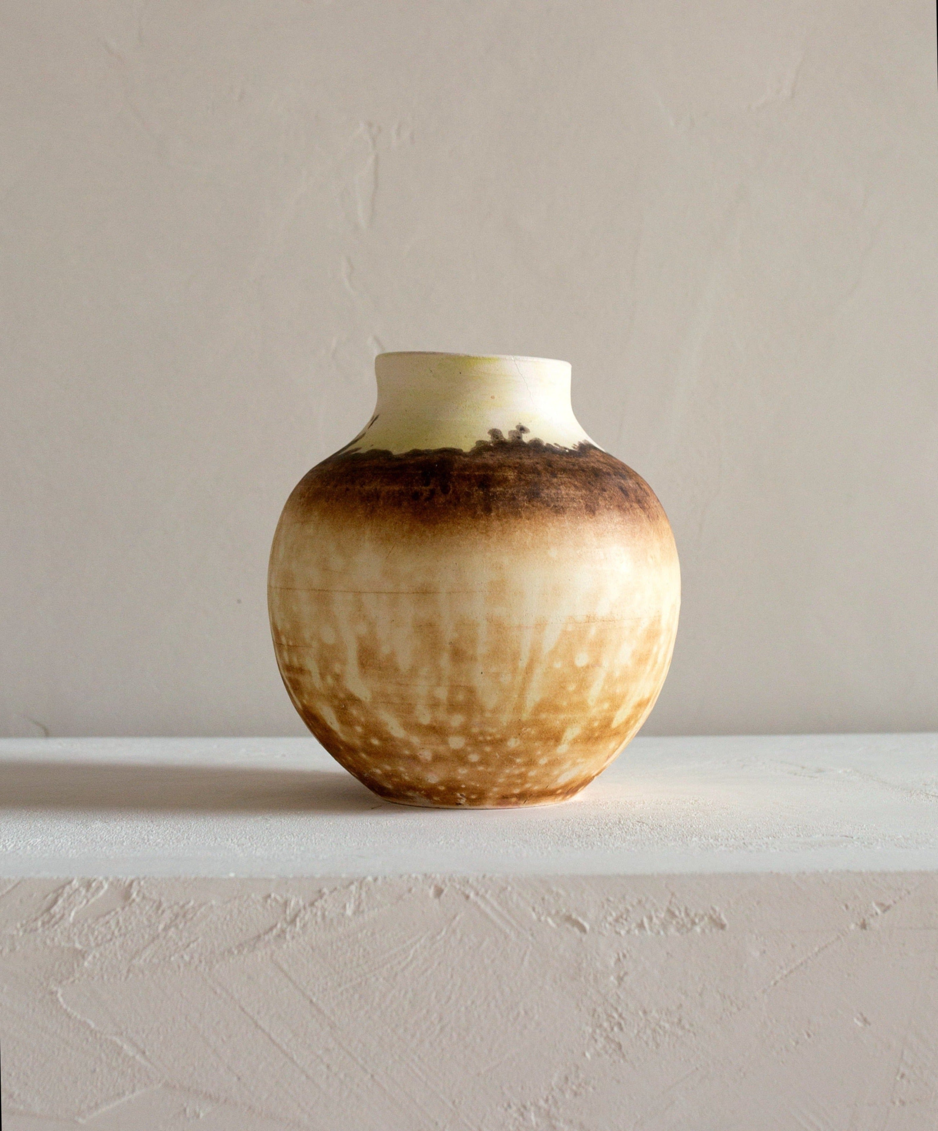 RAKU | ROUND VASE #3 - 0