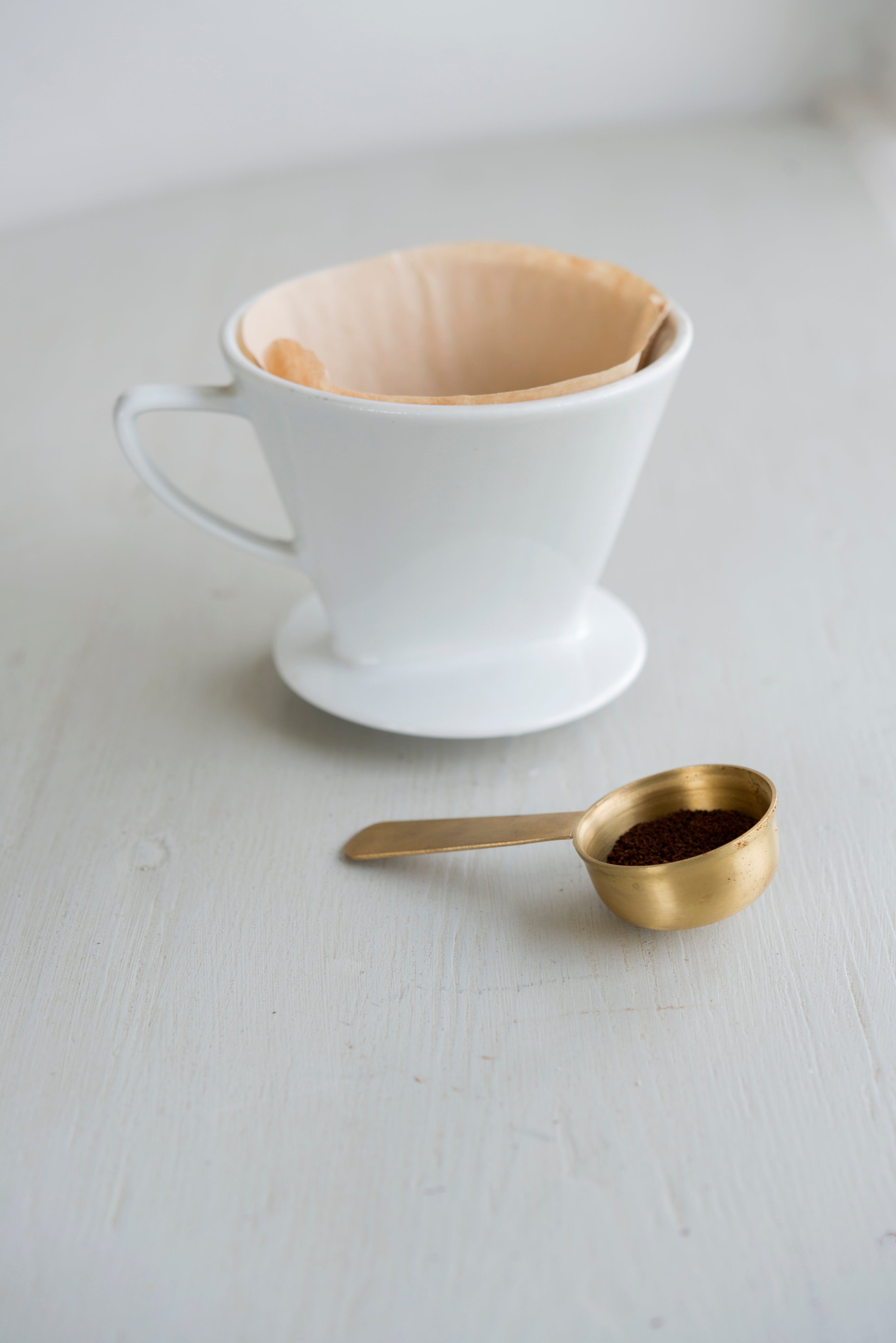 BRASS COFFEE MEASURING SPOON - 1