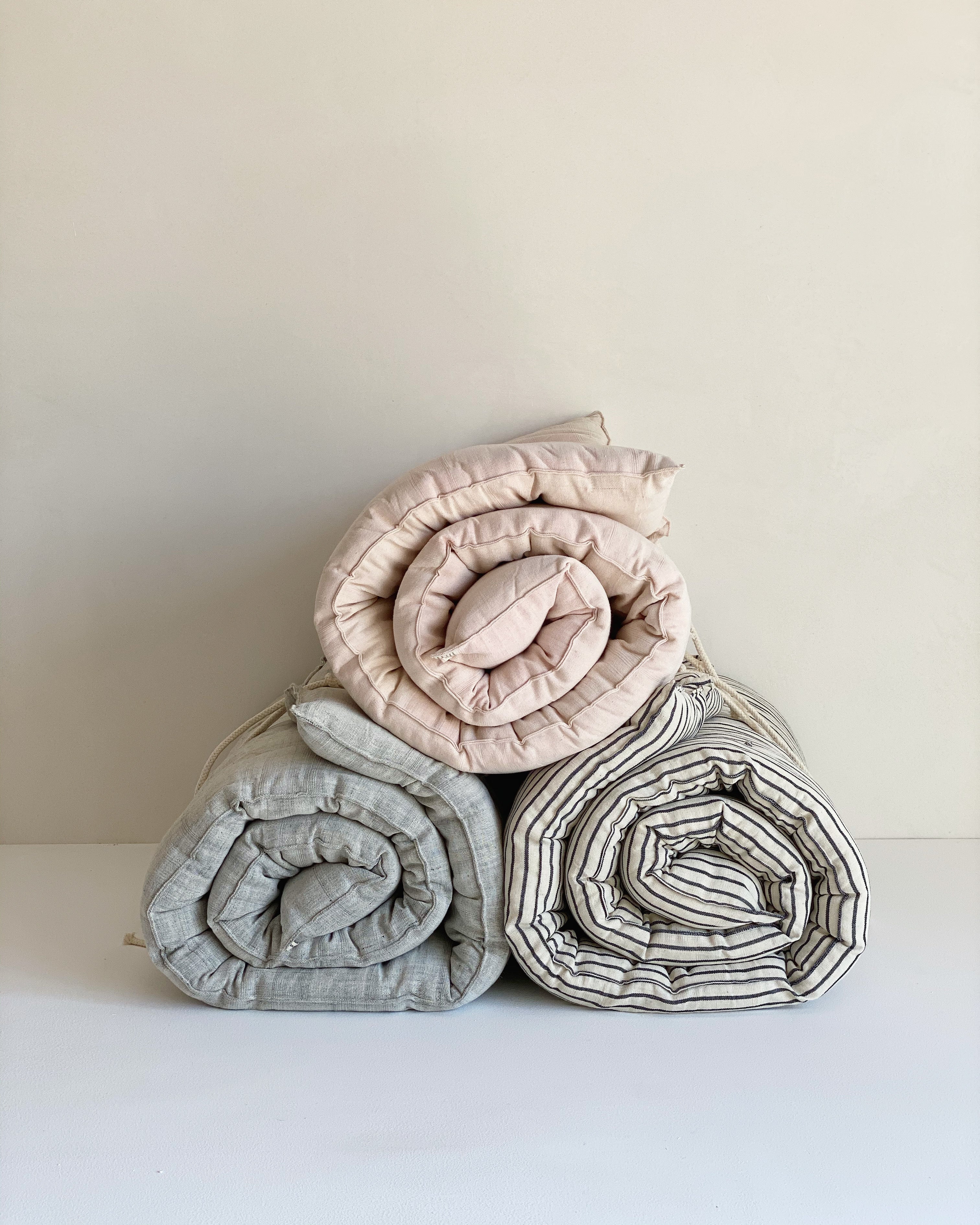 COTTON HANDWOVEN SOFA TOPPER IN GREY | Imprint House
