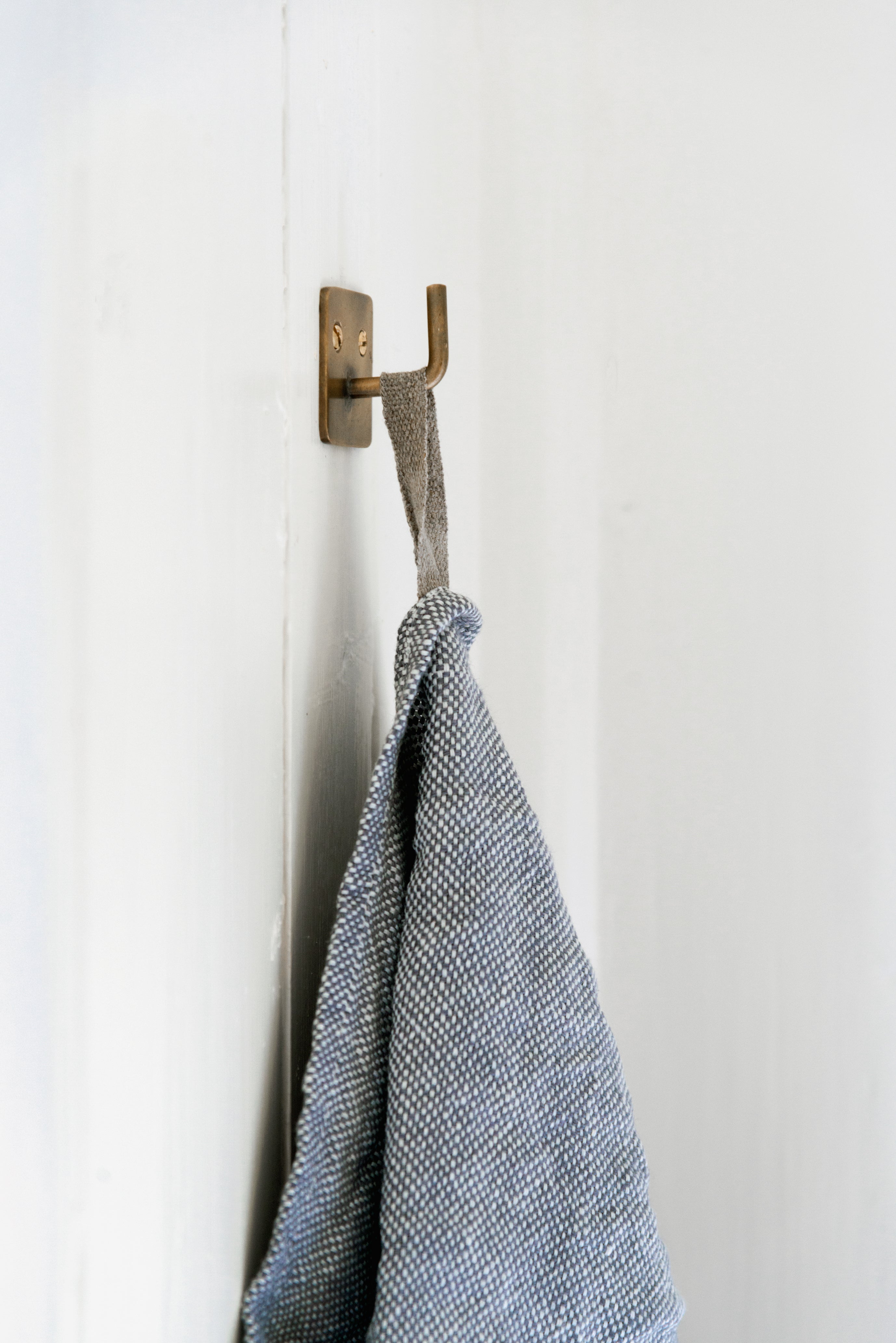BRASS HOOK ON SQUARE PLATE | Imprint House