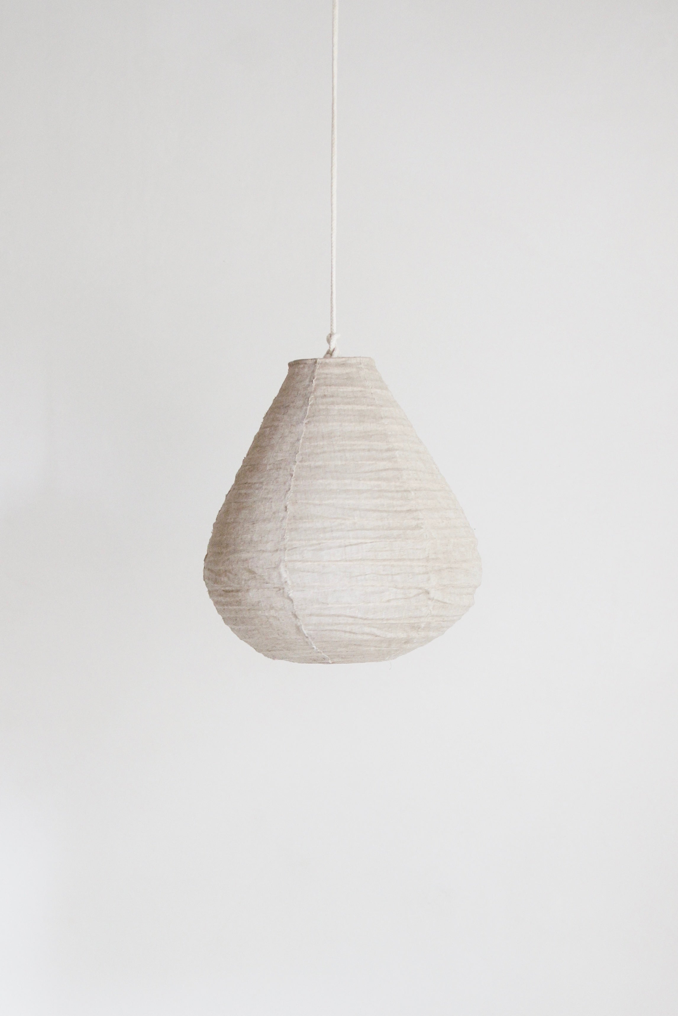 CLOUD LINEN TEARDROP PENDANT IN TAUPE | Imprint House