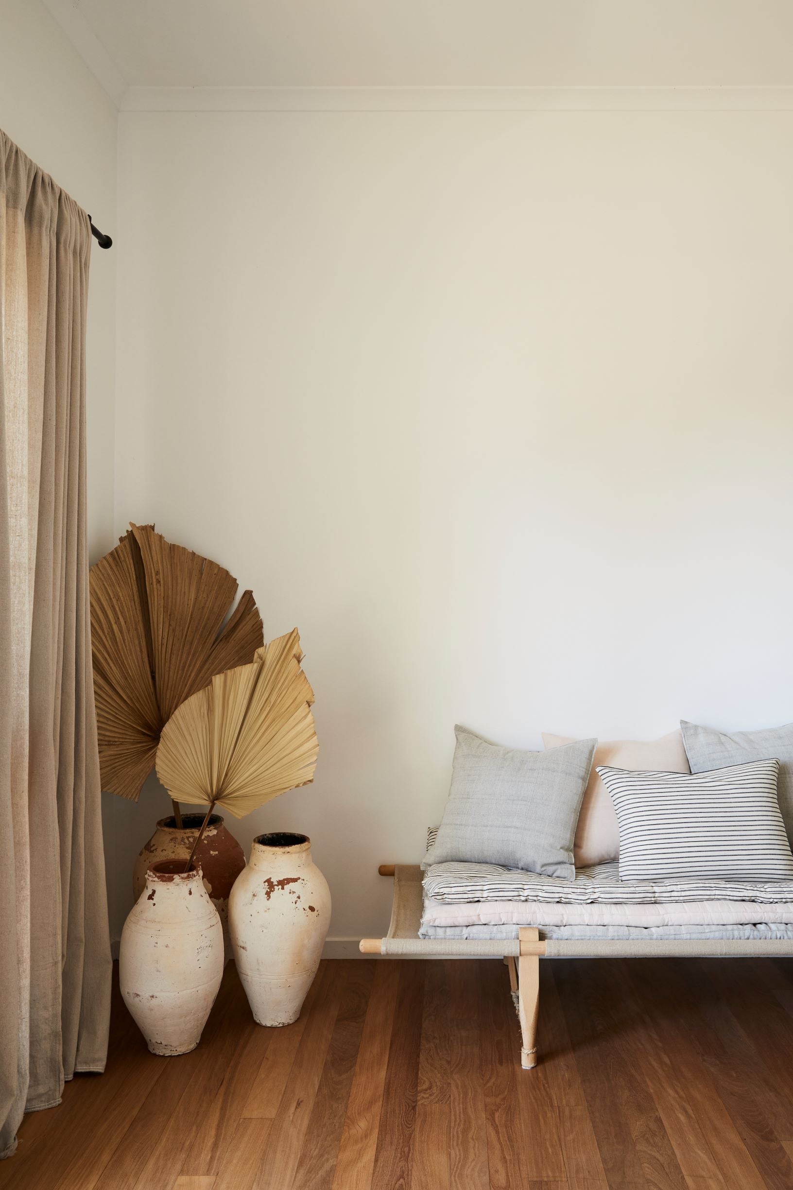 COTTON HANDWOVEN SOFA TOPPER IN GREY | Imprint House