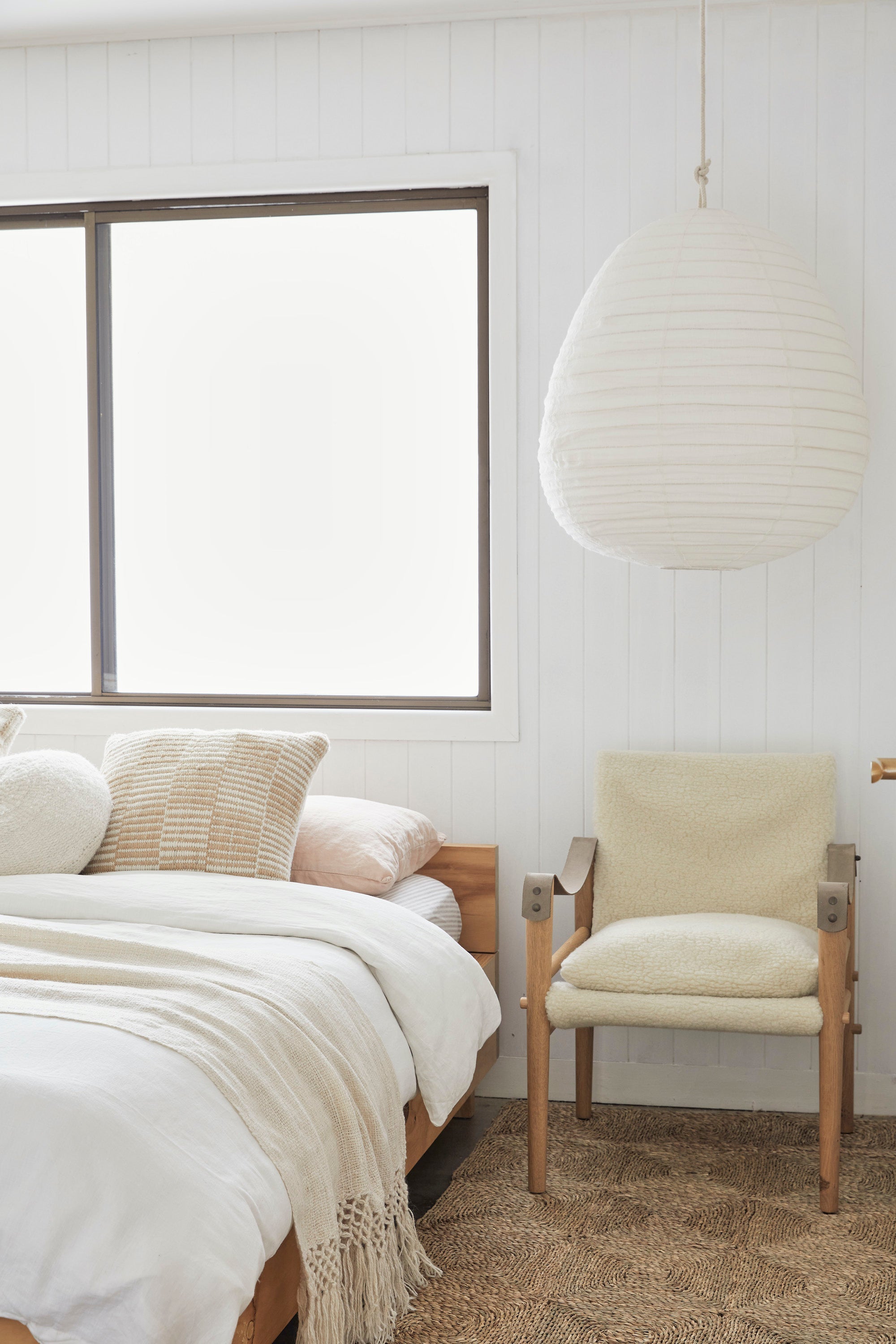 CLOUD LINEN PEAR PENDANT IN IVORY | Imprint House