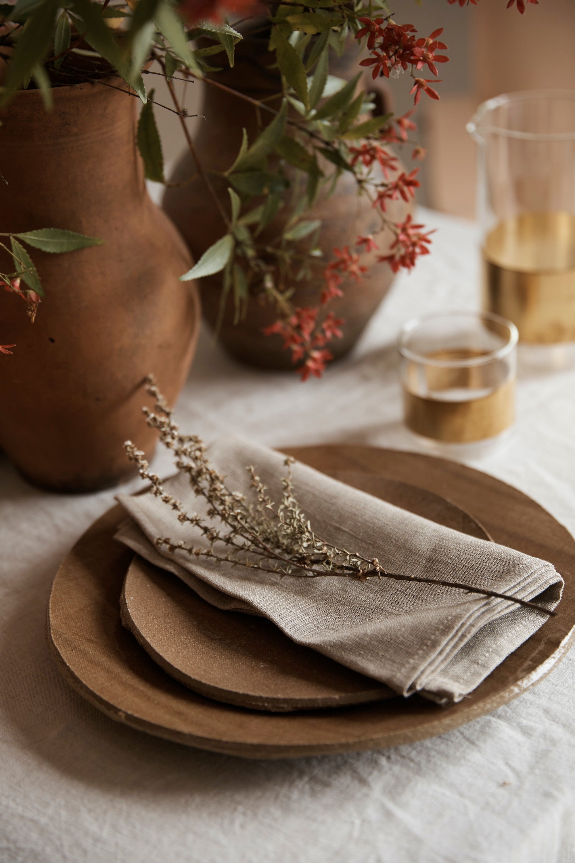 STONEWARE PLATE IN FAWN | LARGE | Imprint House