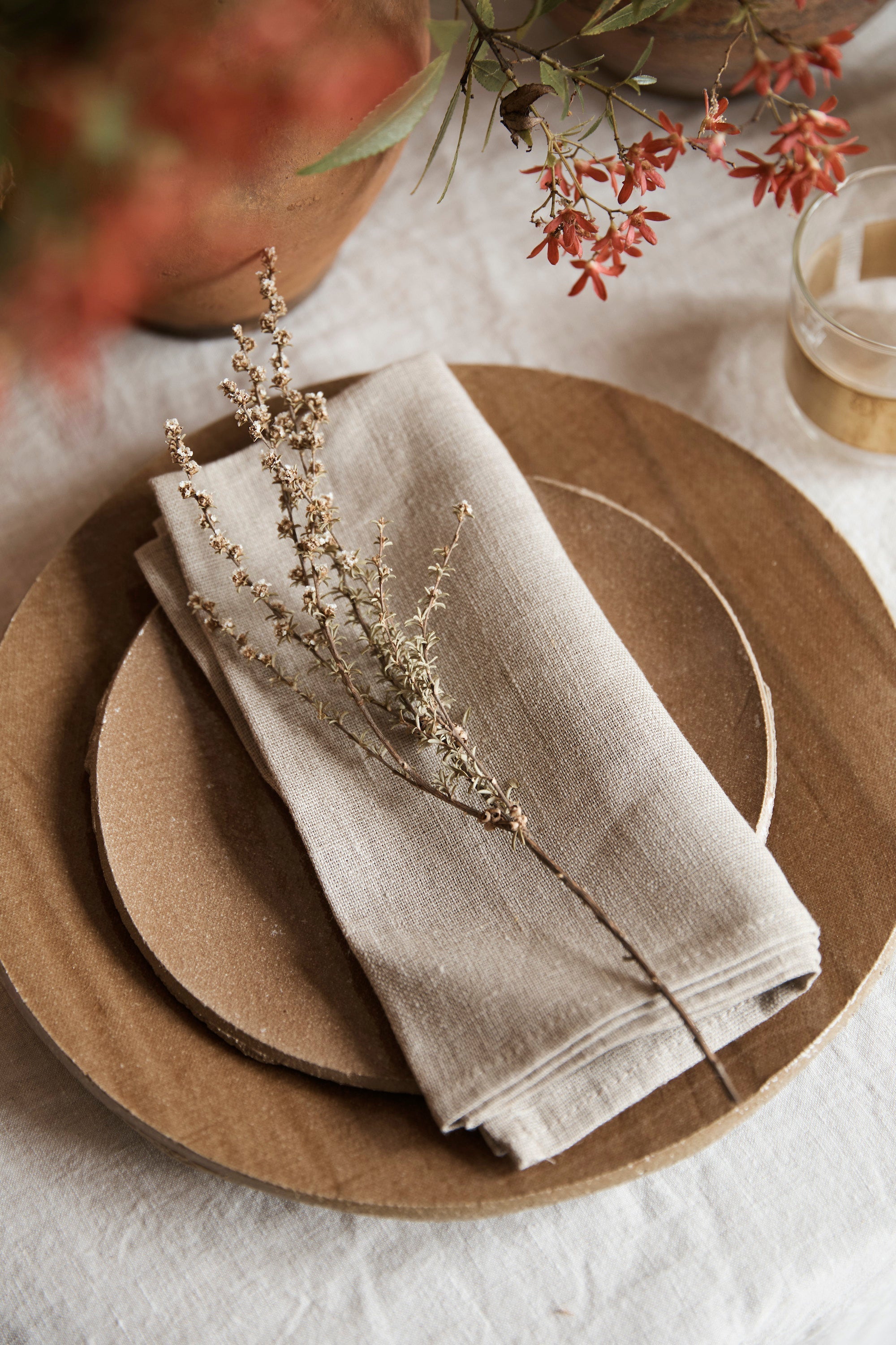 STONEWARE PLATE IN FAWN | LARGE | Imprint House