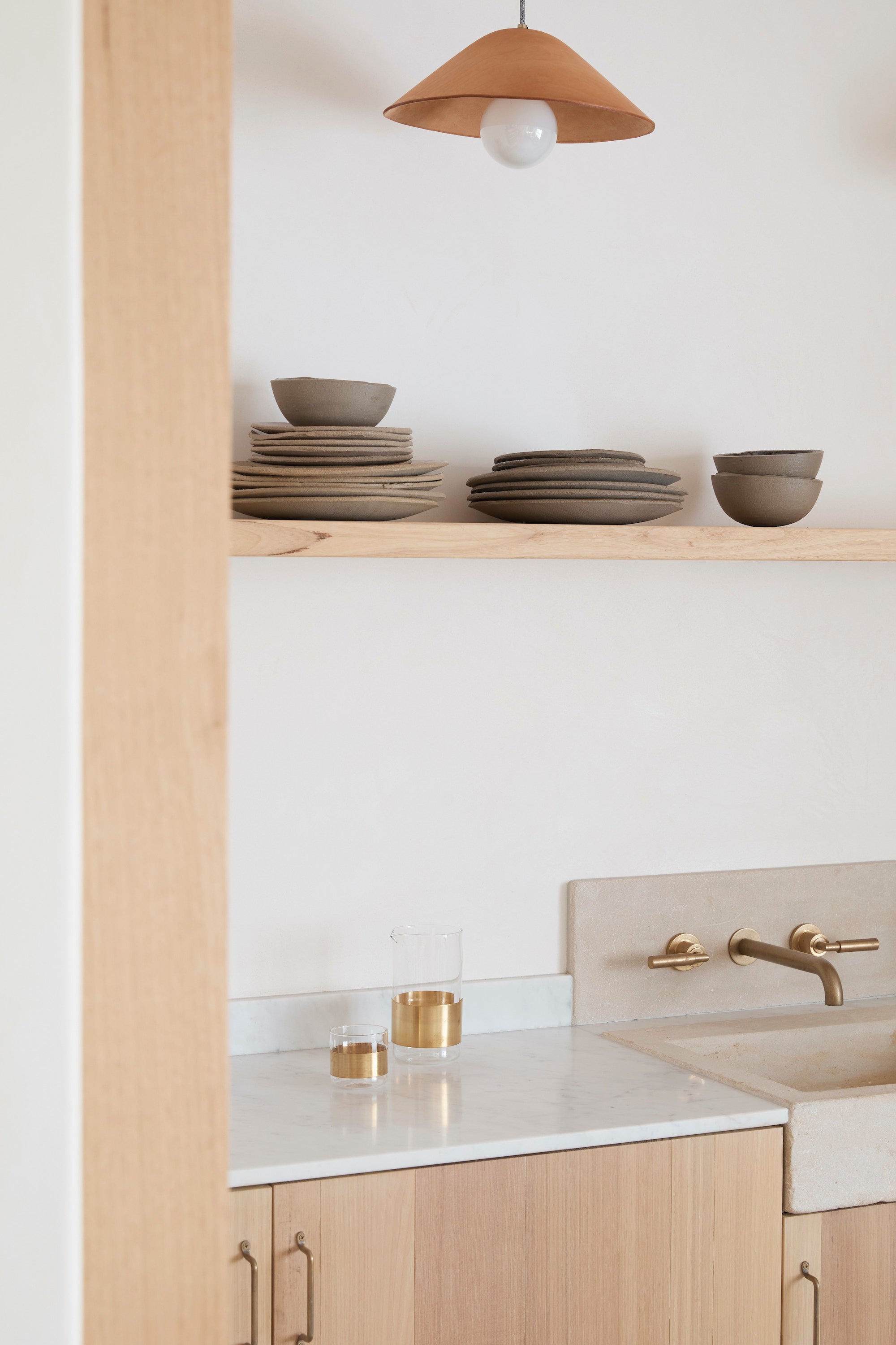 STONEWARE BOWL IN MUSHROOM | LARGE | Imprint House