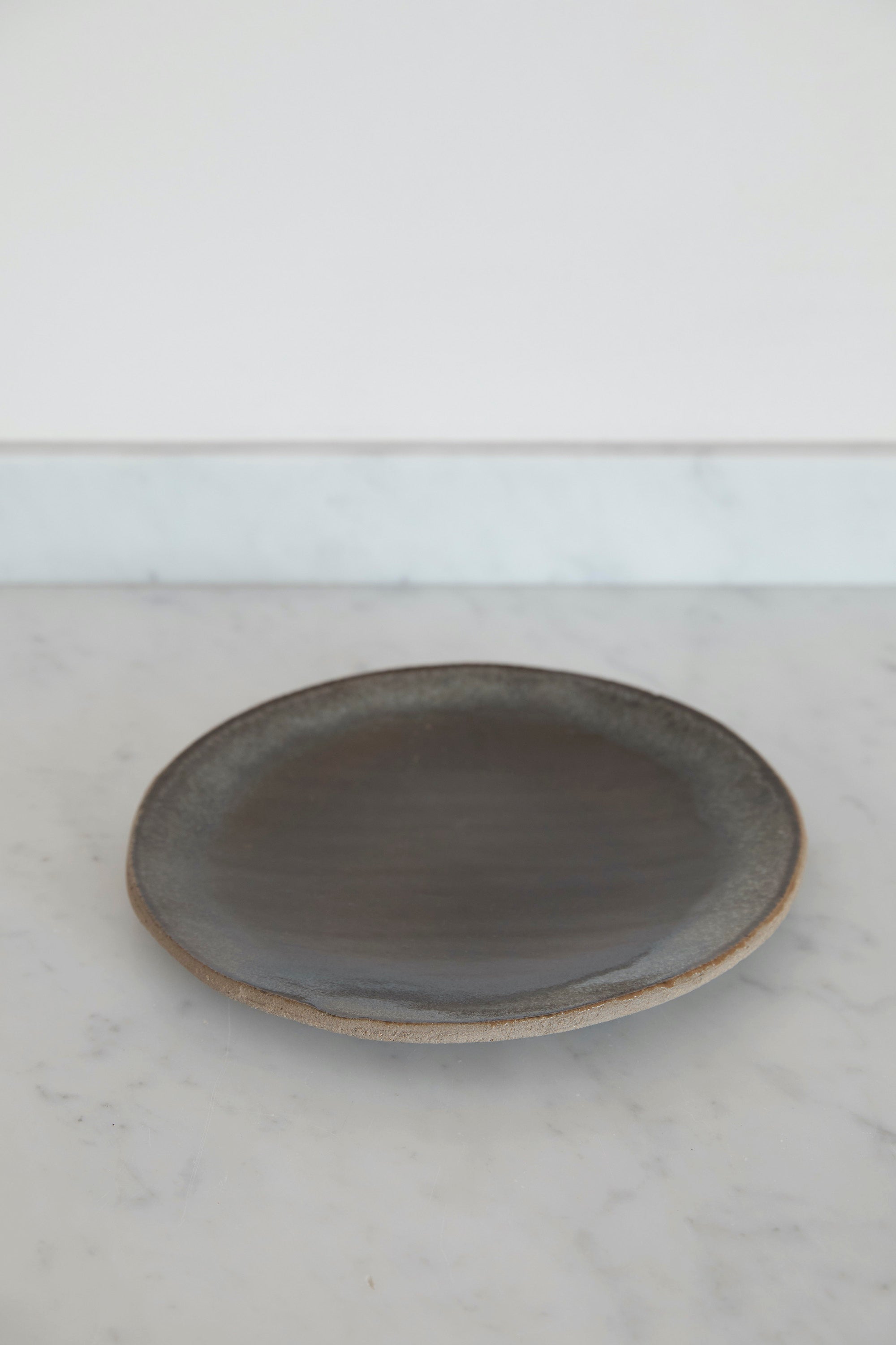 STONEWARE PLATE IN MUSHROOM | LARGE | Imprint House