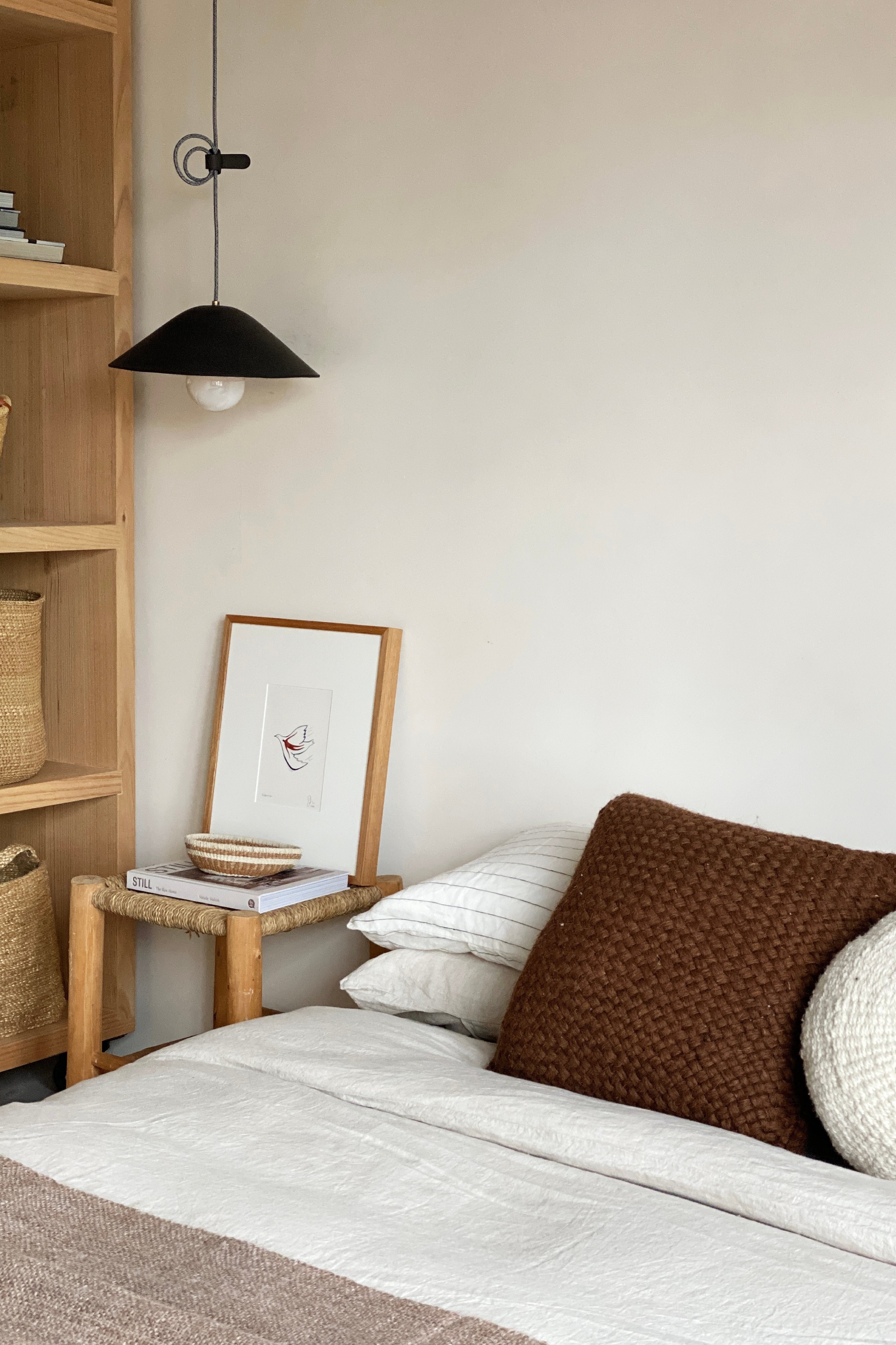 TEXTURED SQUARE CUSHION | RUST | Imprint House