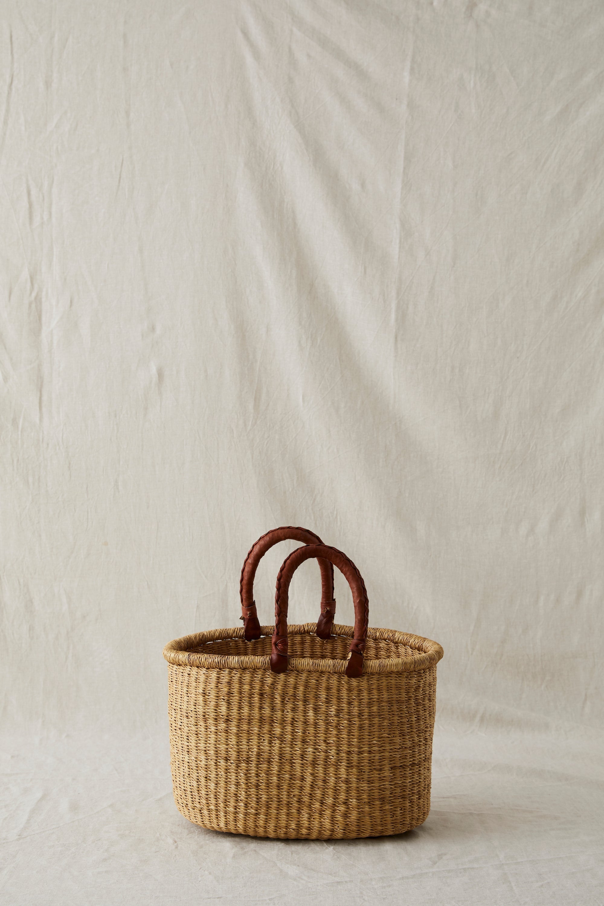 OVAL ELEPHANT GRASS BASKET | Imprint House