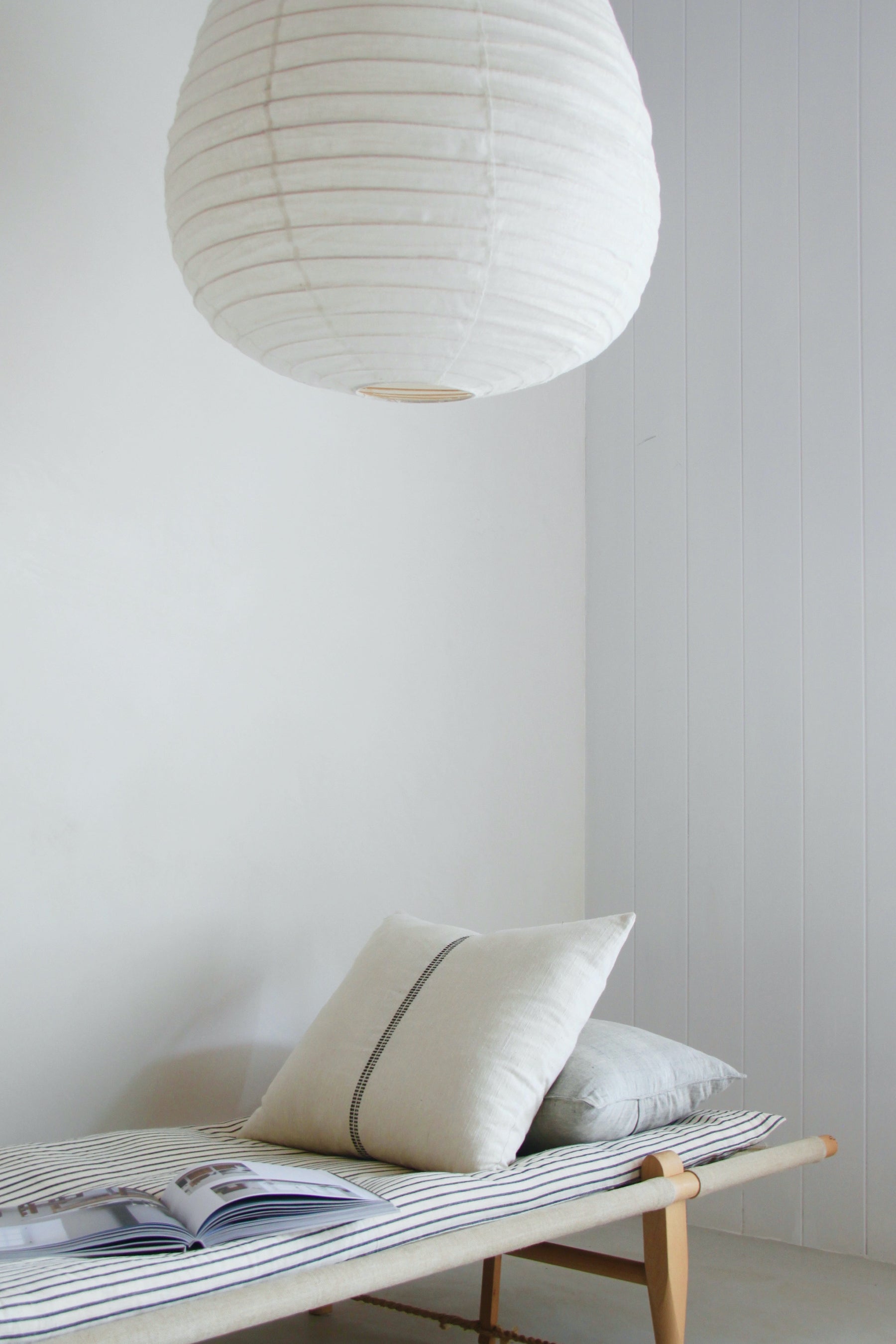 CLOUD LINEN PEAR PENDANT IN IVORY | Imprint House