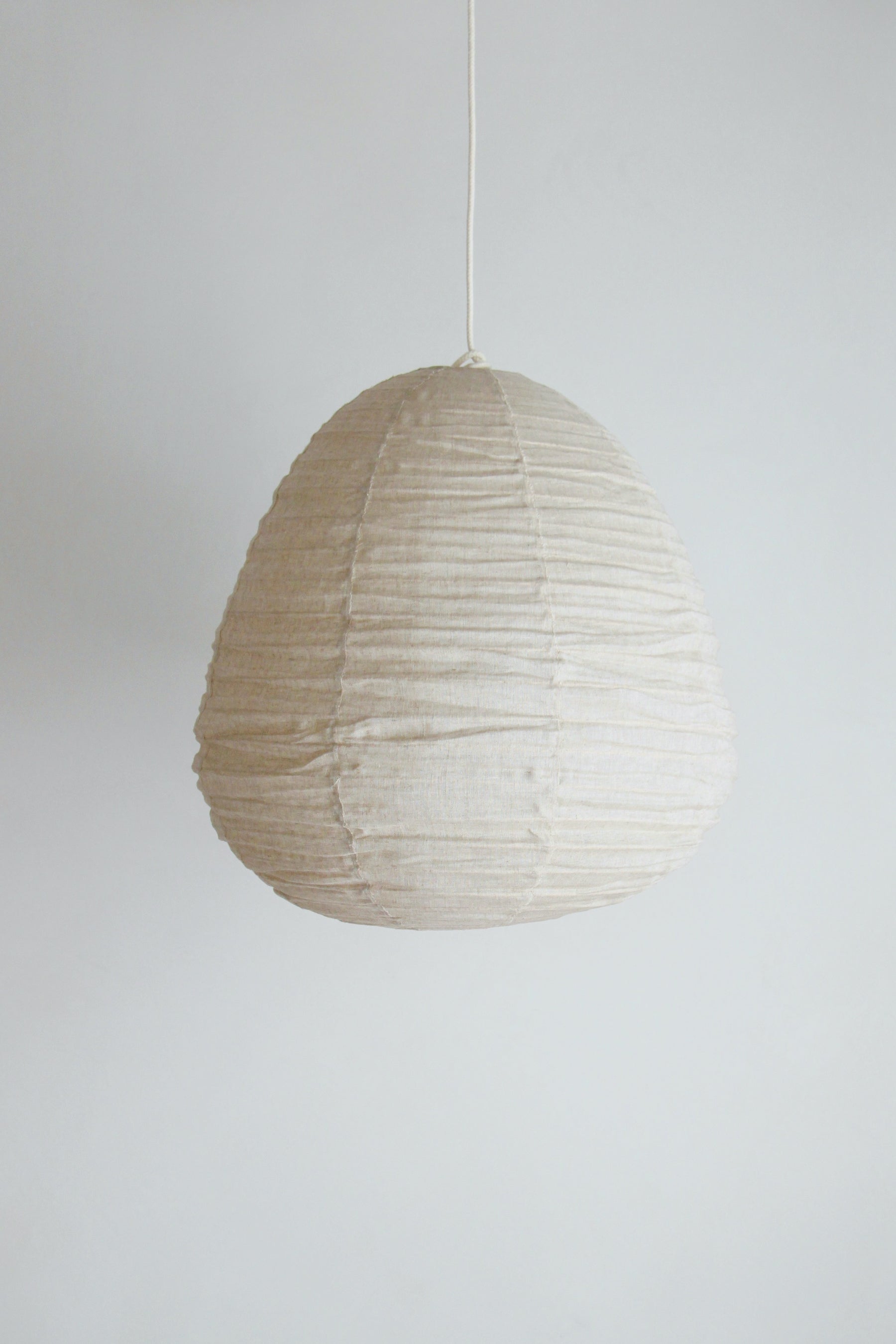 CLOUD LINEN PEAR PENDANT IN TAUPE | Imprint House