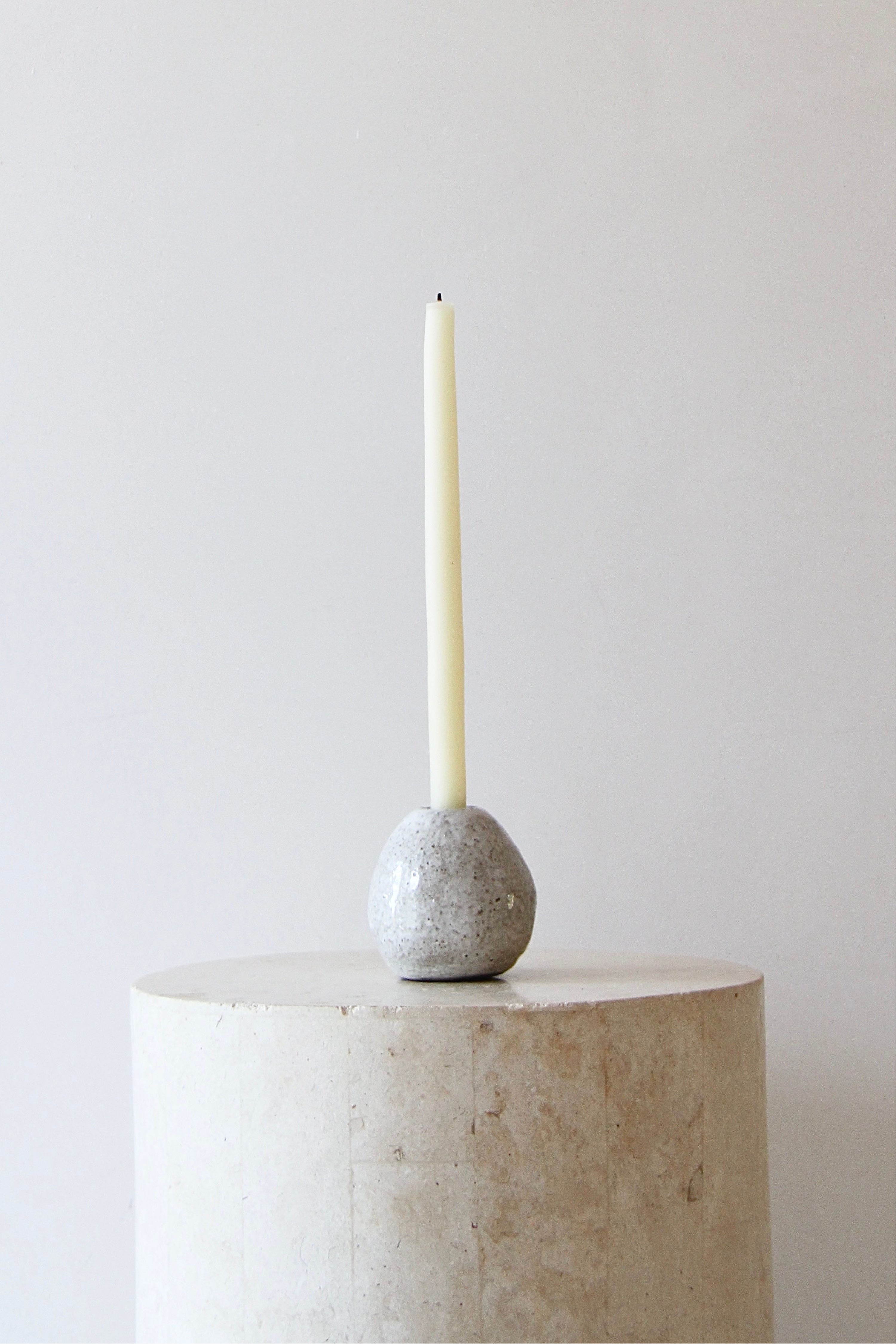 CERAMIC PEBBLE CANDLE HOLDER | Imprint House