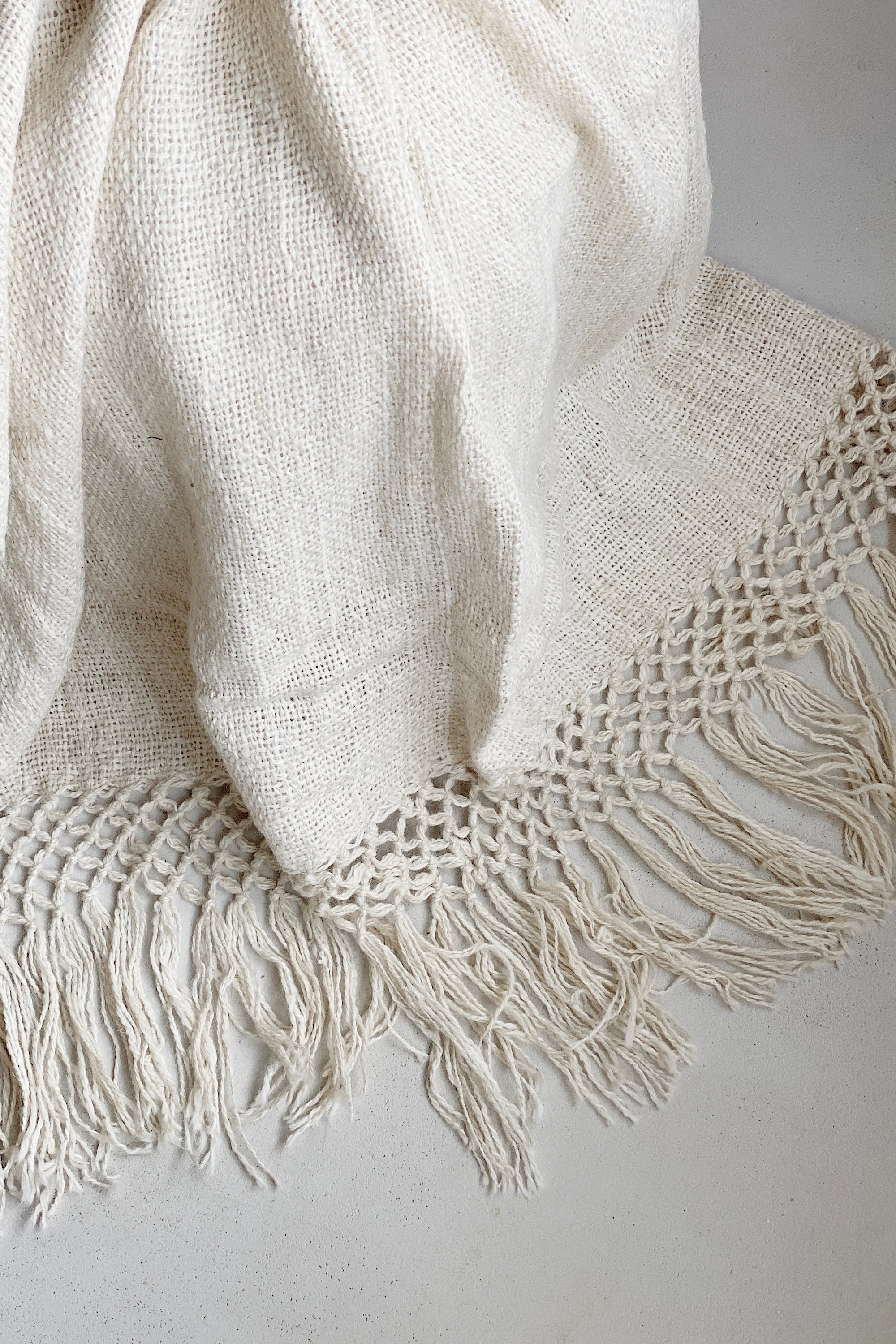 PUNA LLAMA THROW | NATURAL WHITE | Imprint House