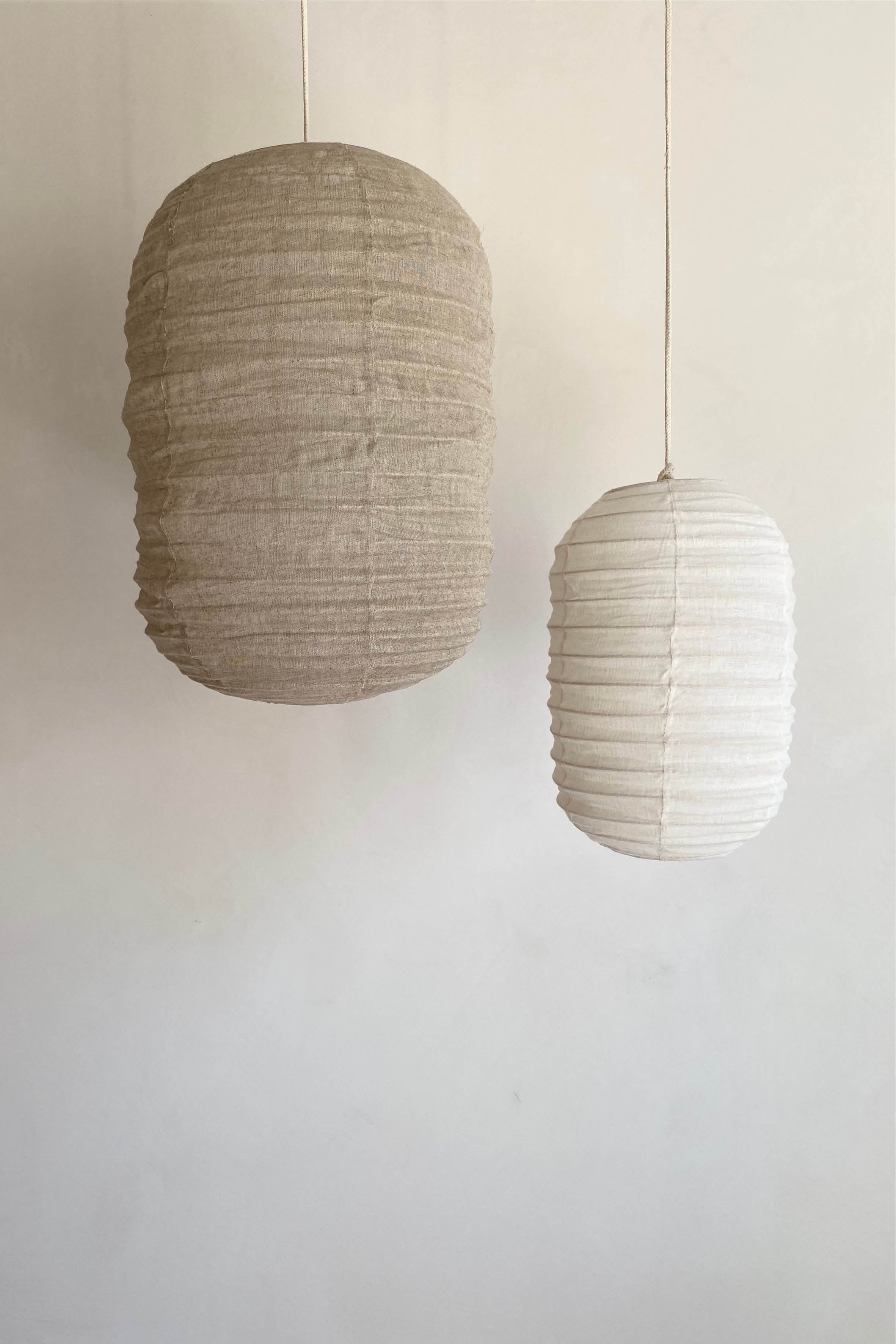 CLOUD LINEN CAPSULE PENDANT IN TAUPE | Imprint House