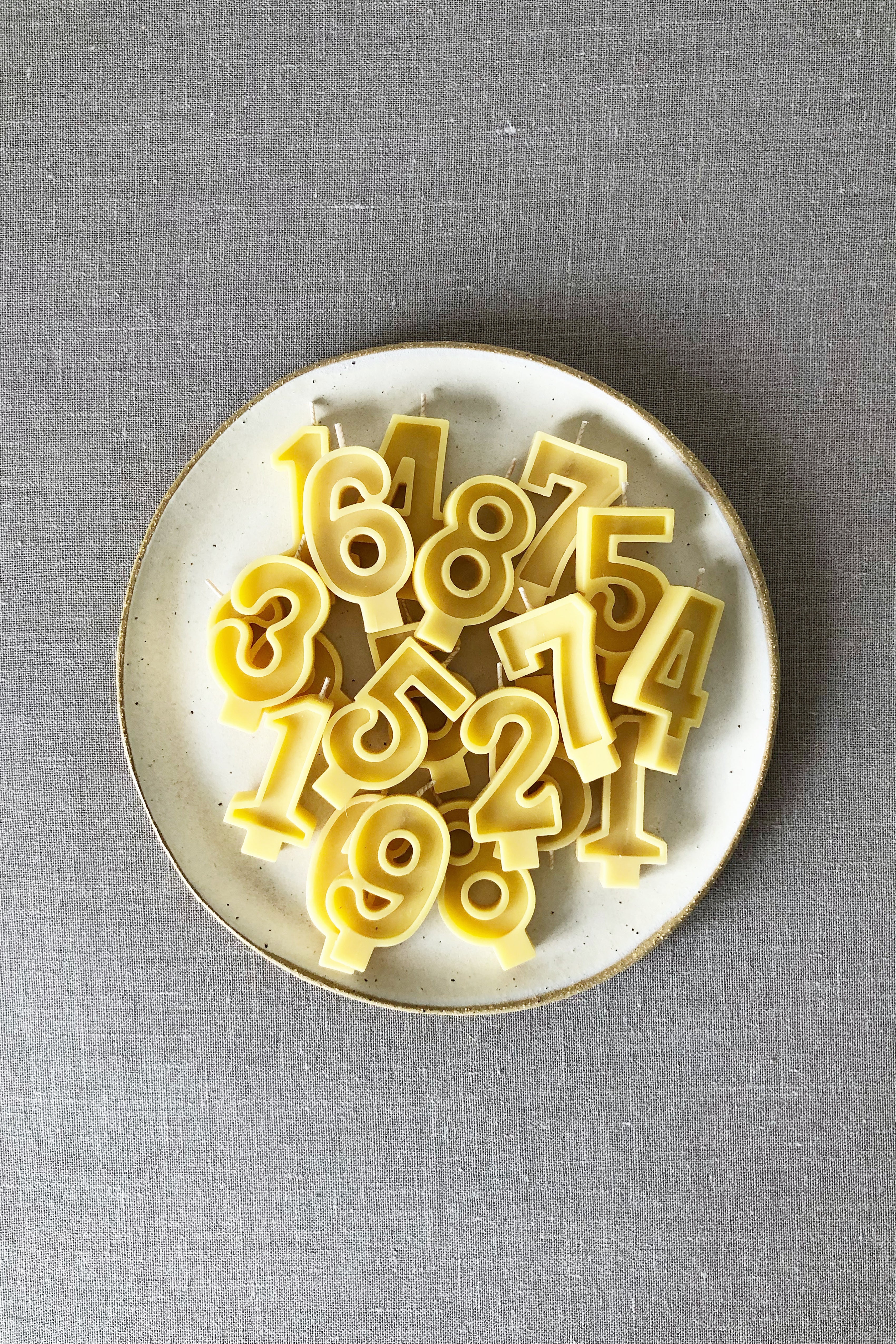 HANDMADE BEESWAX DIGIT BIRTHDAY CANDLE | Imprint House