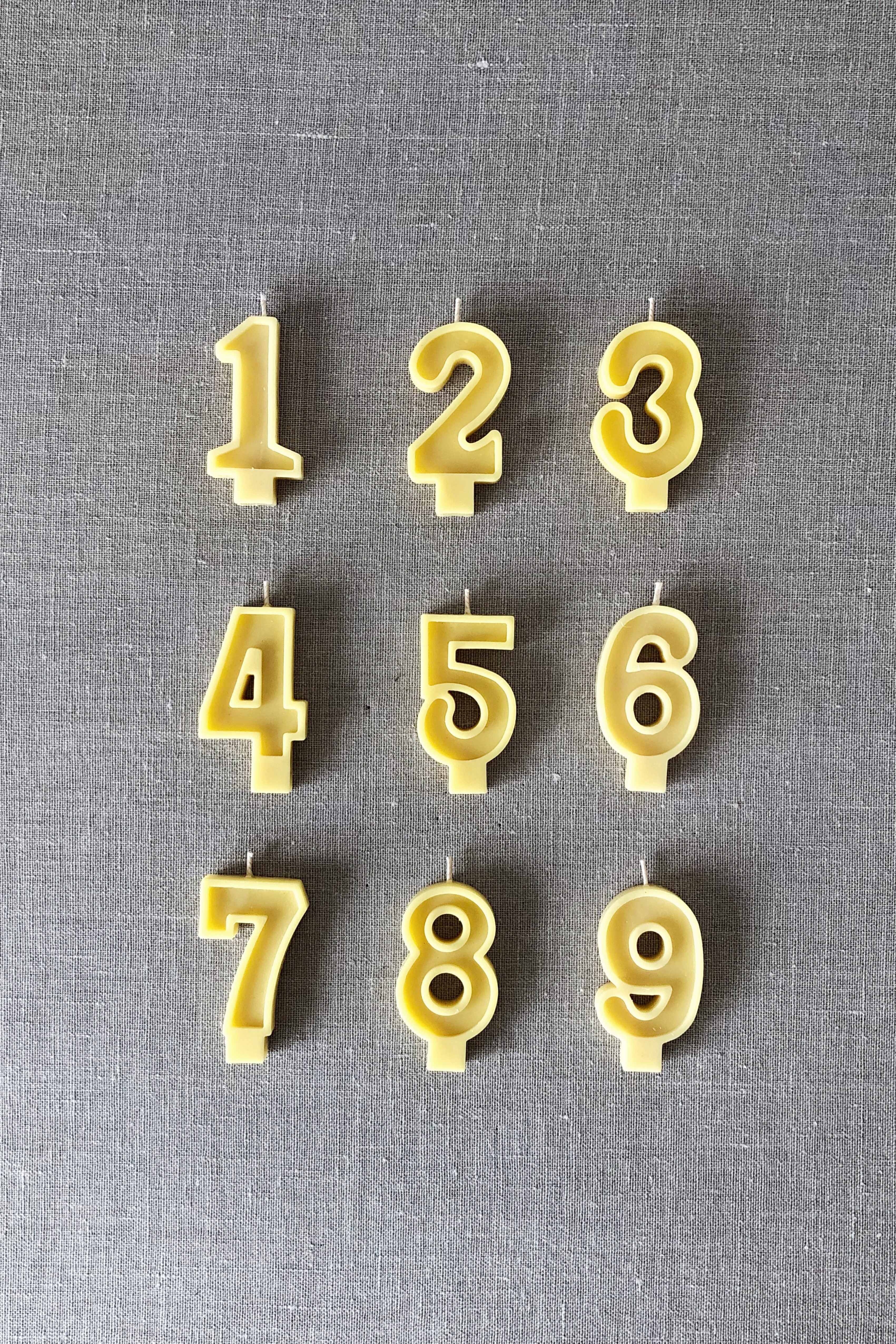 HANDMADE BEESWAX DIGIT BIRTHDAY CANDLE | Imprint House