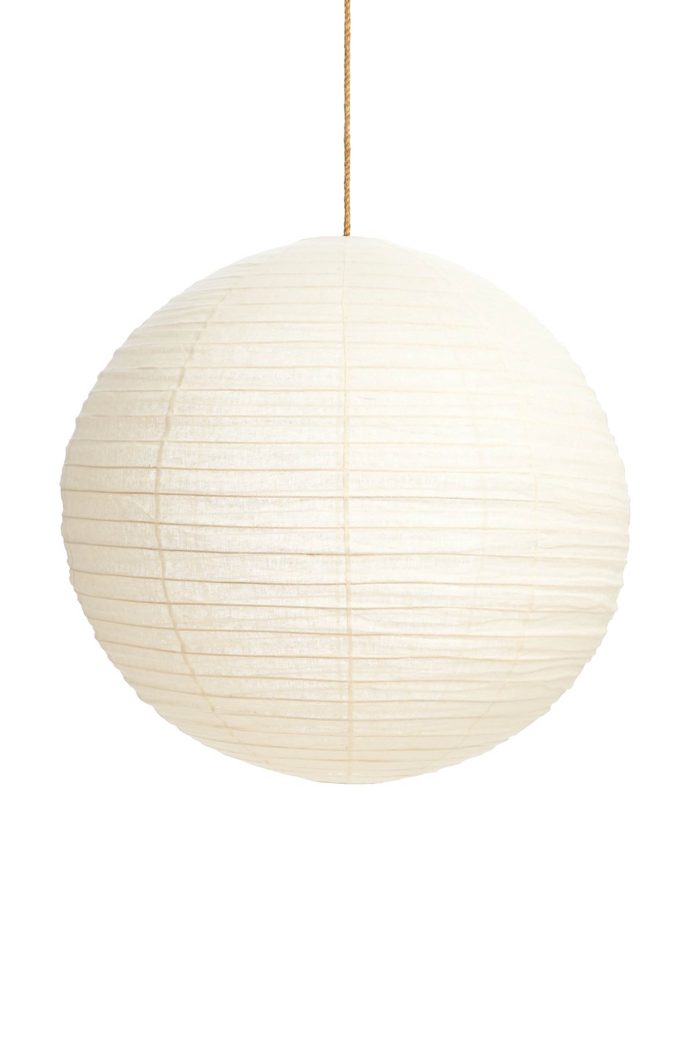 cloud linen round pendant in ivory - 1