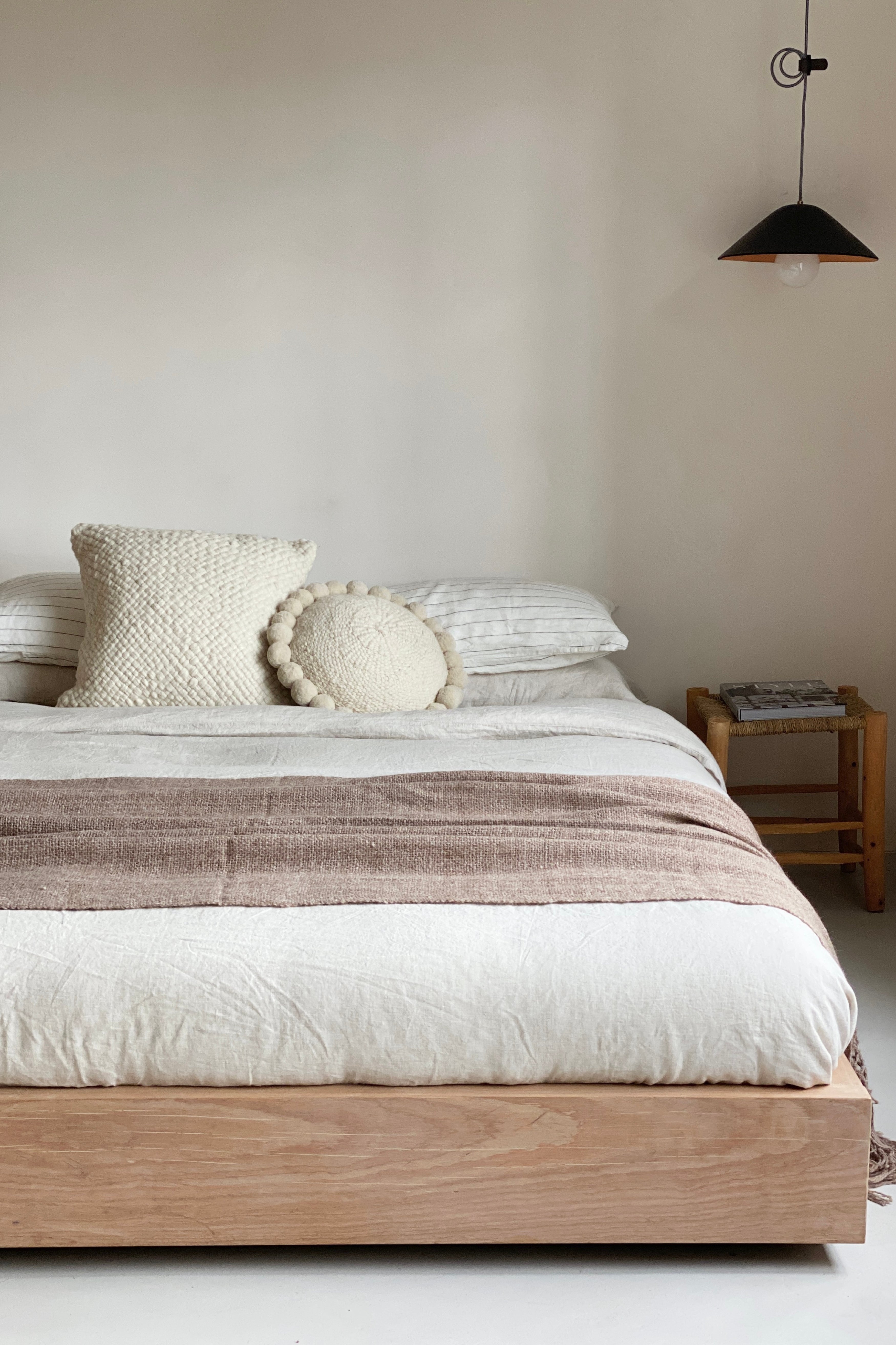 TEXTURED SQUARE CUSHION | NATURAL | Imprint House