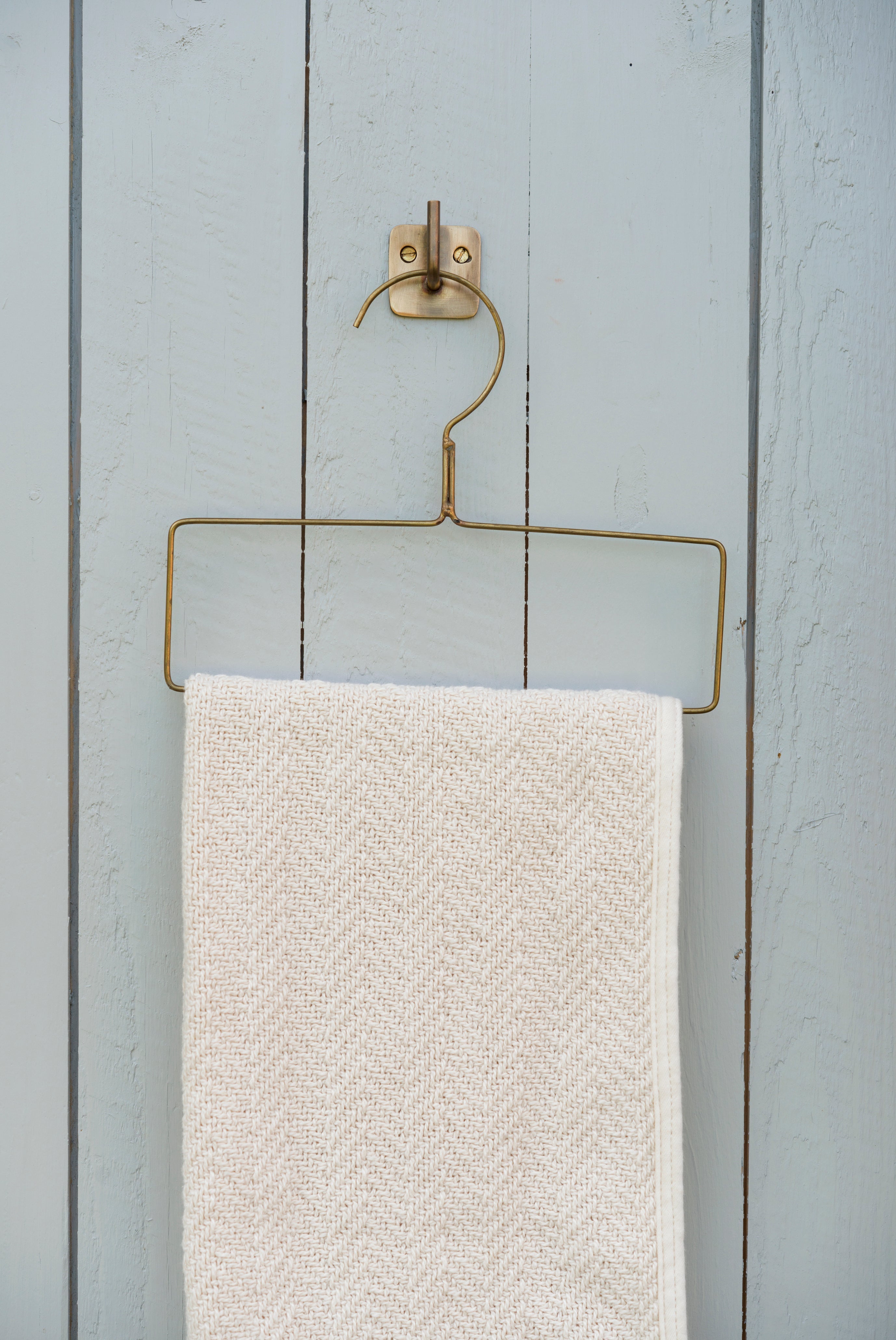 BRASS HOOK ON SQUARE PLATE | Imprint House