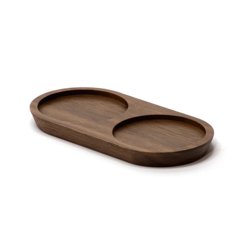 BLACK WALNUT SALT AND PEPPER MILL TRAY | Imprint House