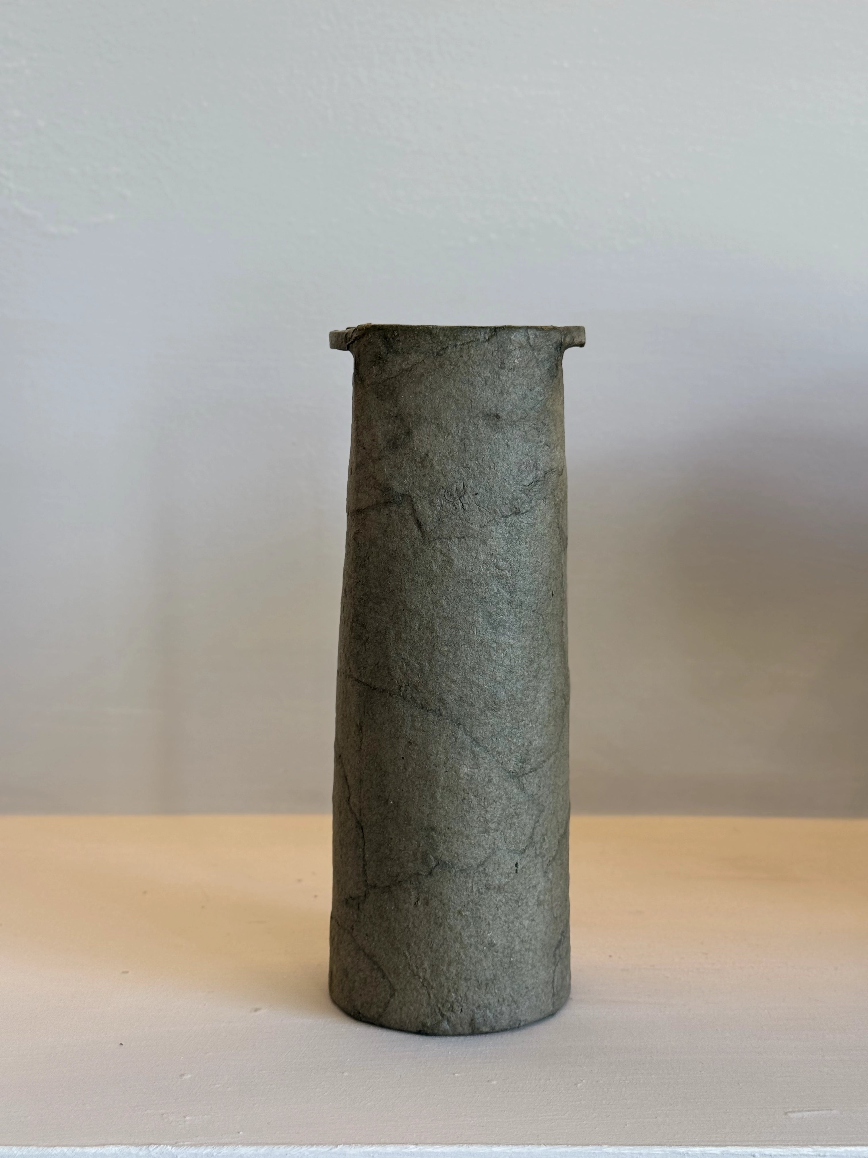 Zero Waste Cylinder Vase – Burnt Olive