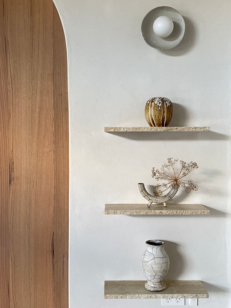 Lume Ceramic Wall Light - Natural