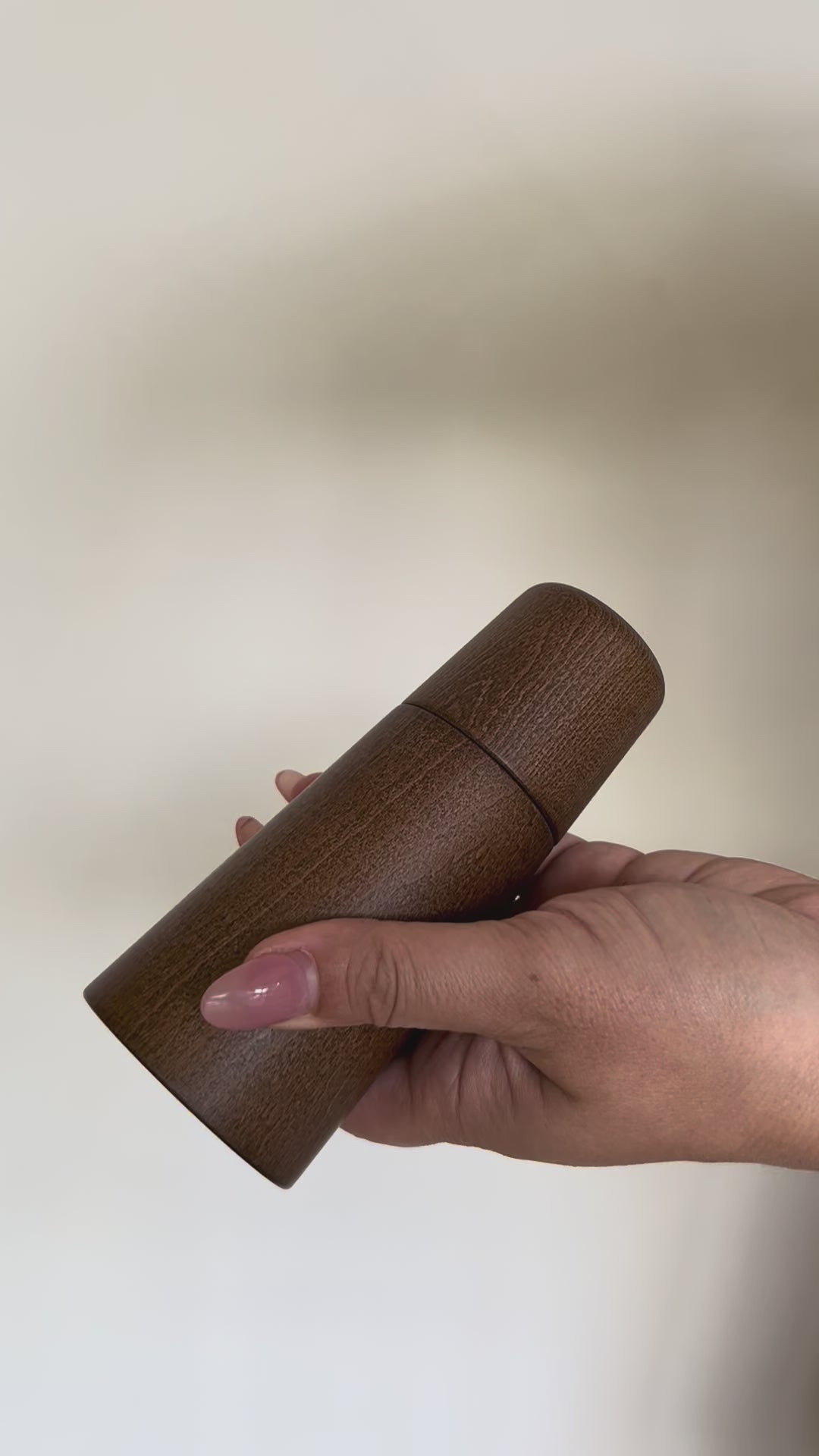 Video of black walnut salt and pepper mill