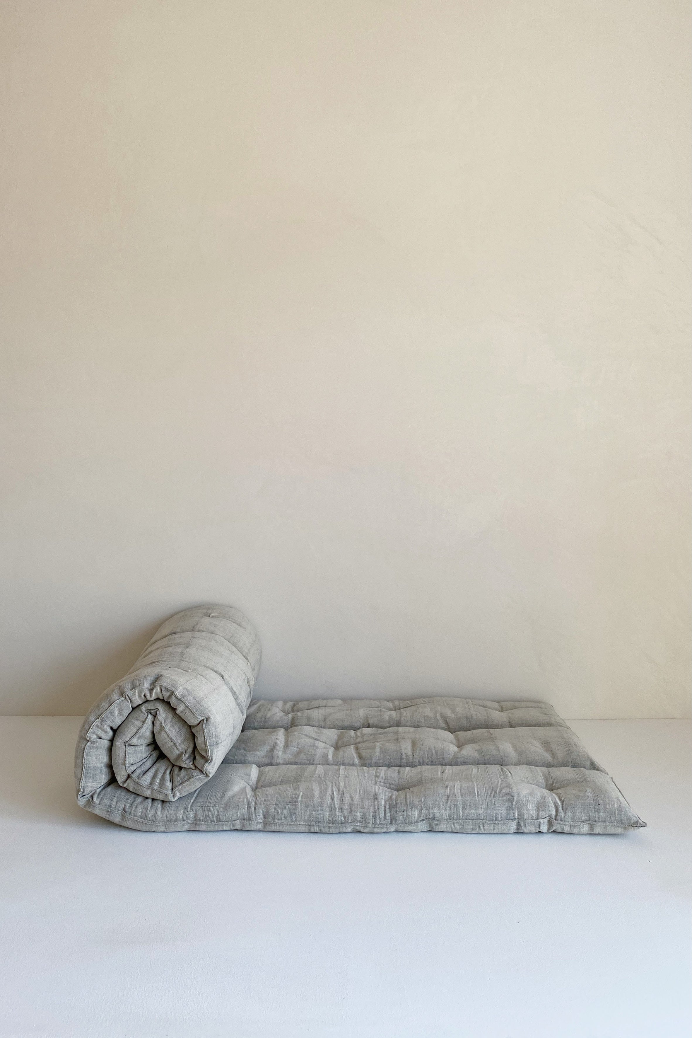 COTTON HANDWOVEN SOFA TOPPER IN GREY | Imprint House